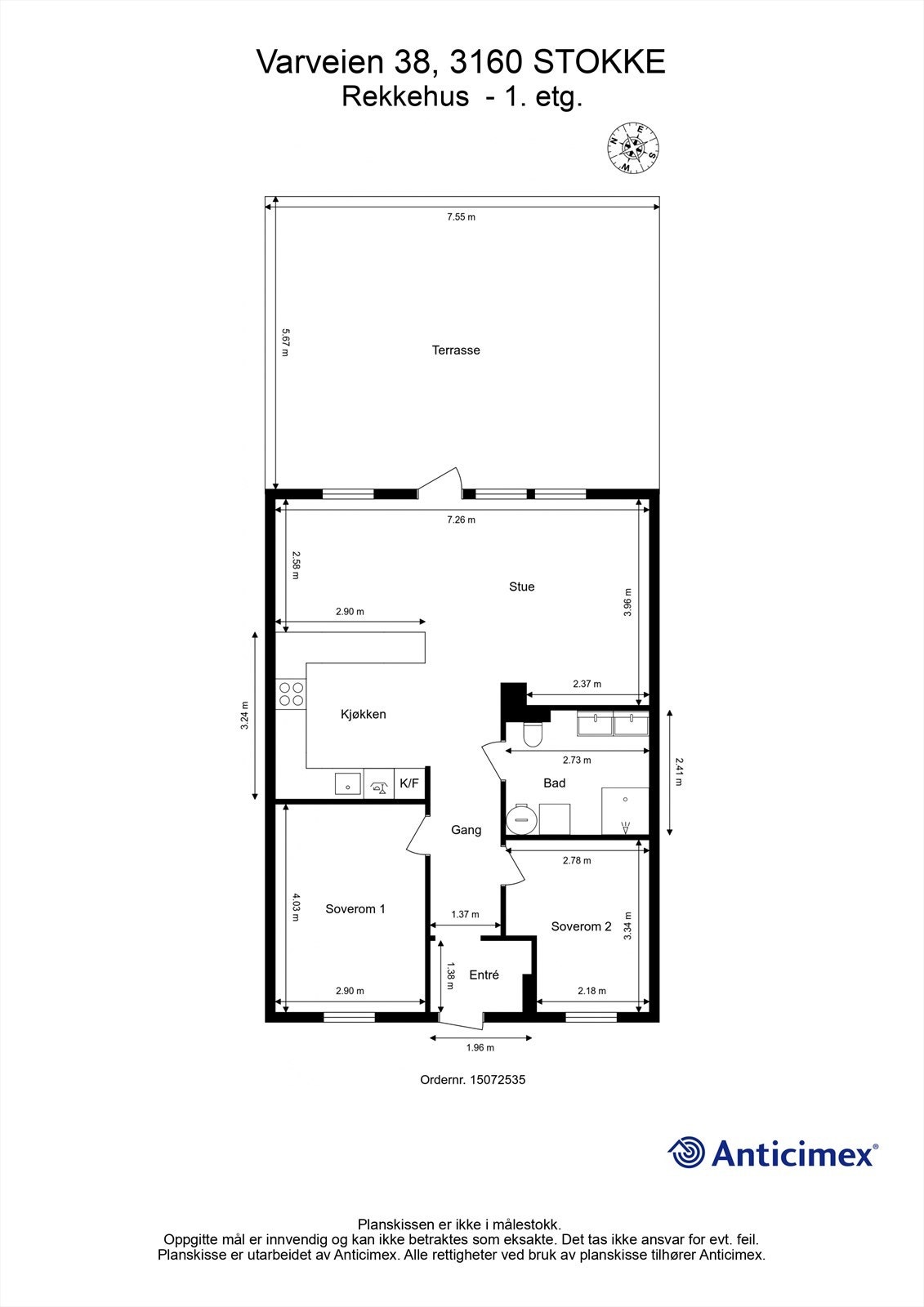 Plantegning Galleribilde