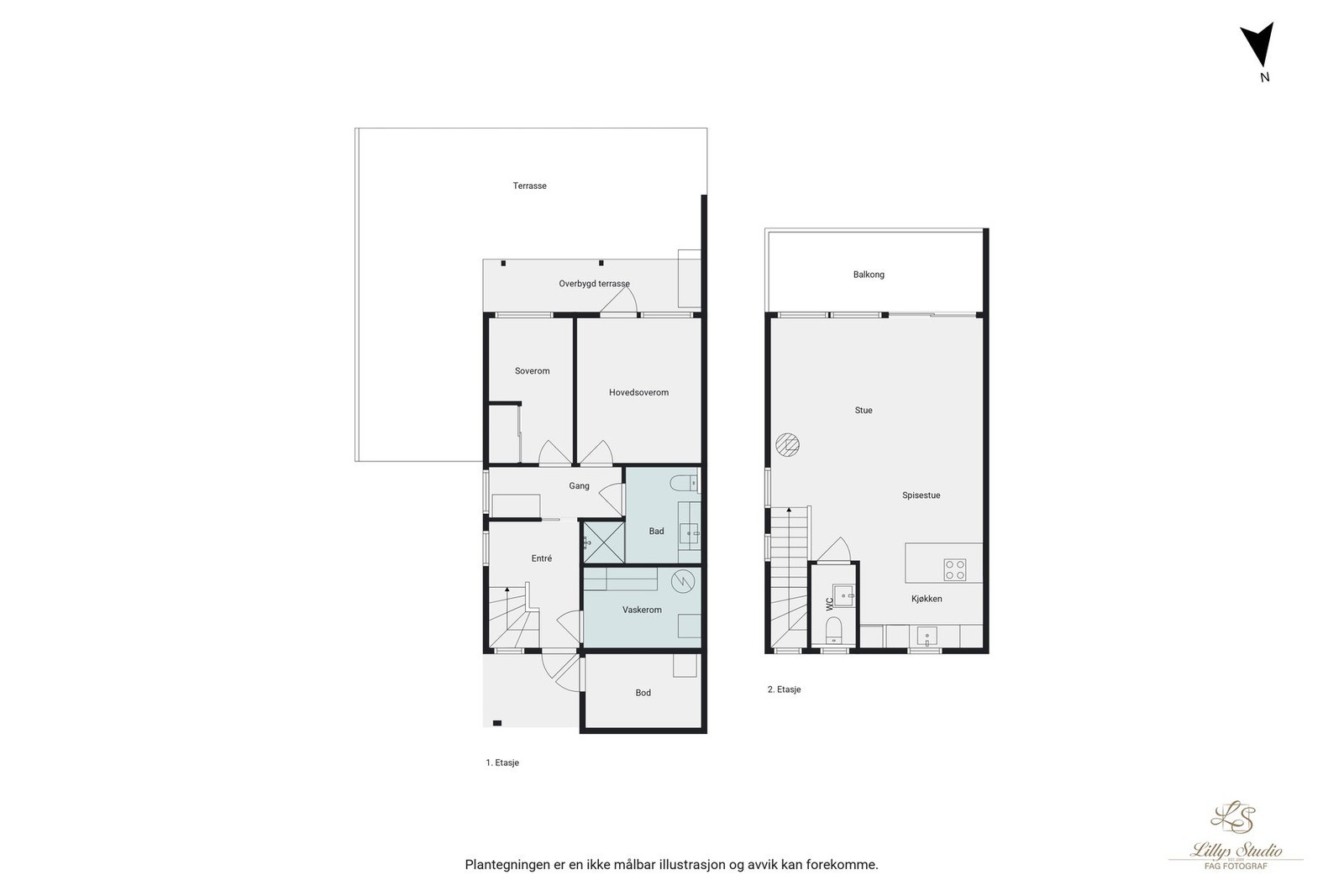 Boligen går over 2 etasjer - velkommen til visning! Galleribilde