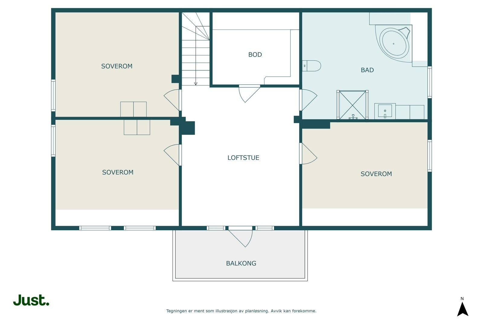 Planskisse loft - Bolig.