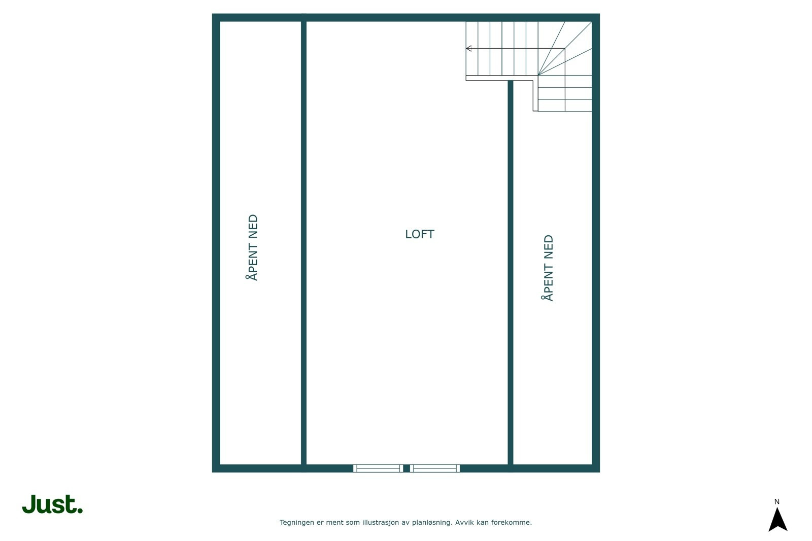 Planskisse loft - Garasje.