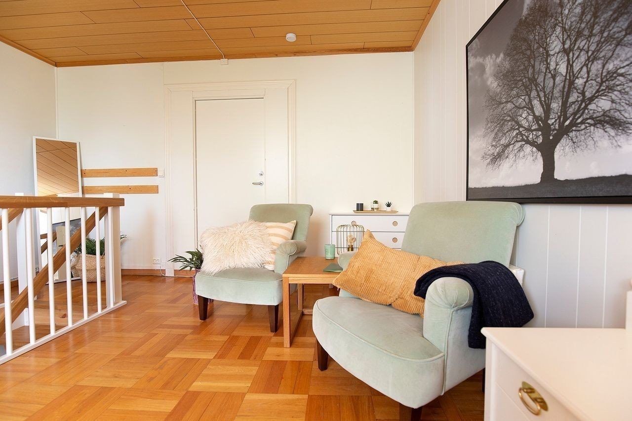 Dette er den store hybelen på 2 etasjer. Galleribilde