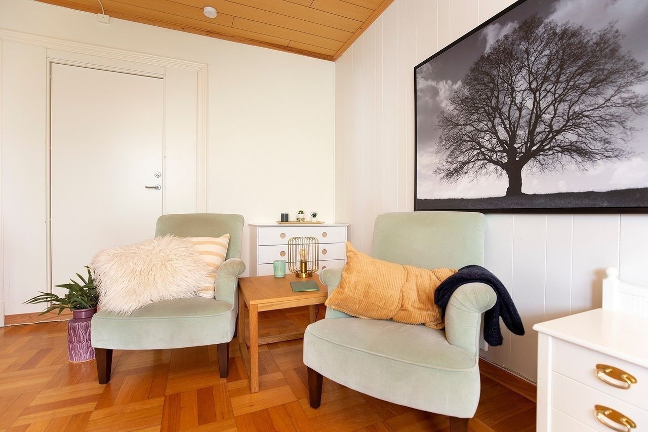 Dette er den store hybelen på 2 etasjer. Galleribilde