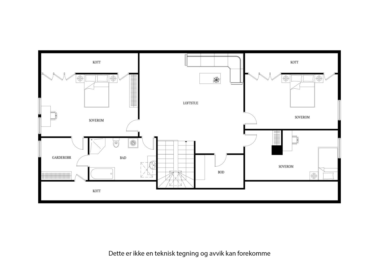 Plantegning 2. etasje Galleribilde
