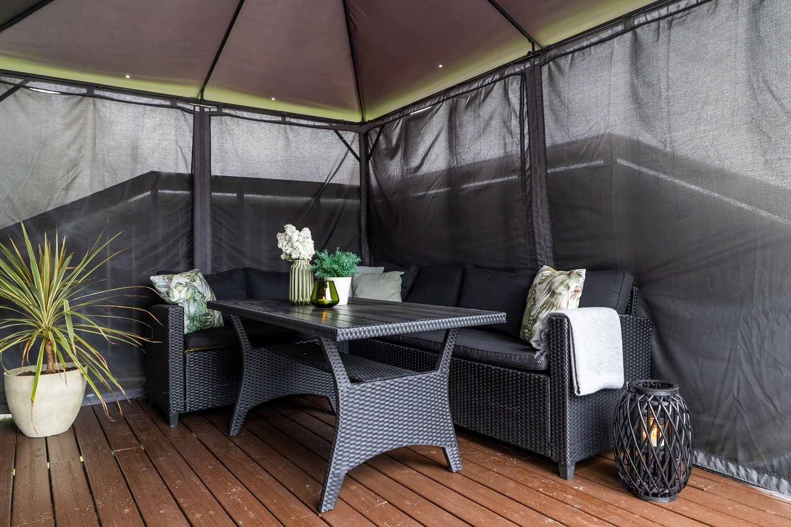 Og paviljongen er perfekt for lune, sene sommerkvelder! Galleribilde