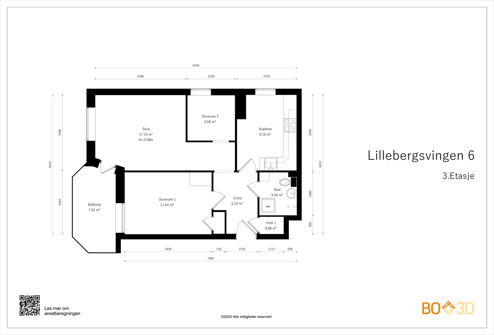 Leiligheten har en optimal planløsning Galleribilde