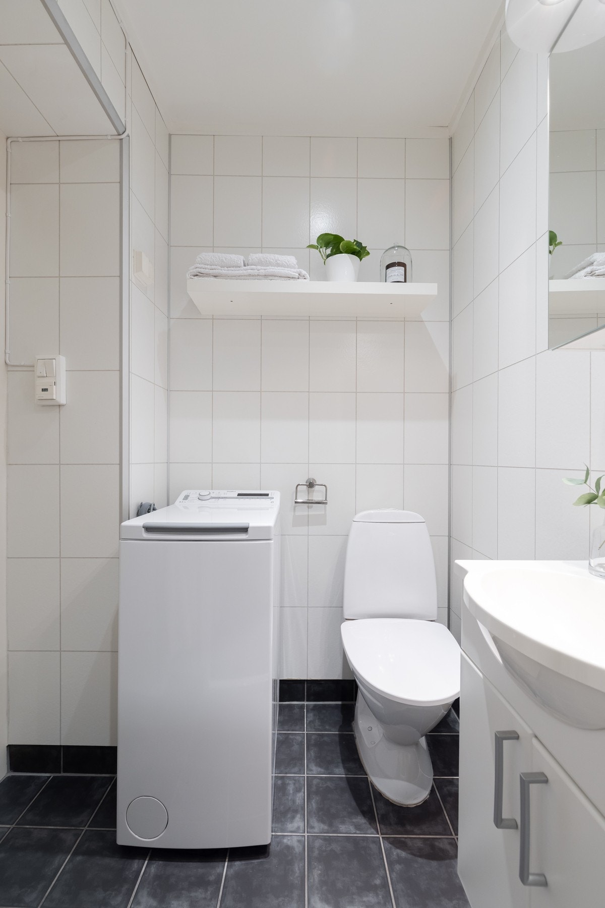 Det er også opplegg for vaskemaskin. Galleribilde