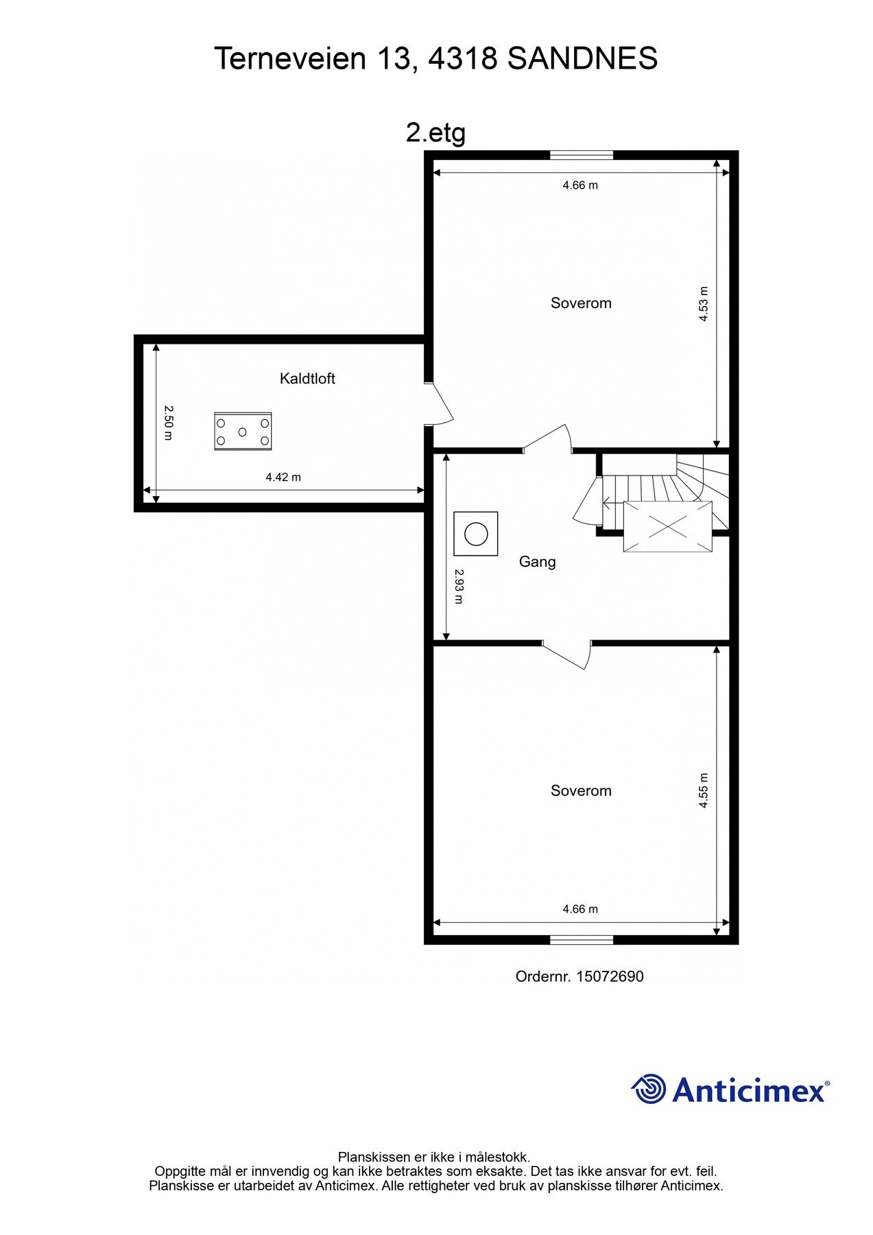 Plantegning 2.etasje Galleribilde
