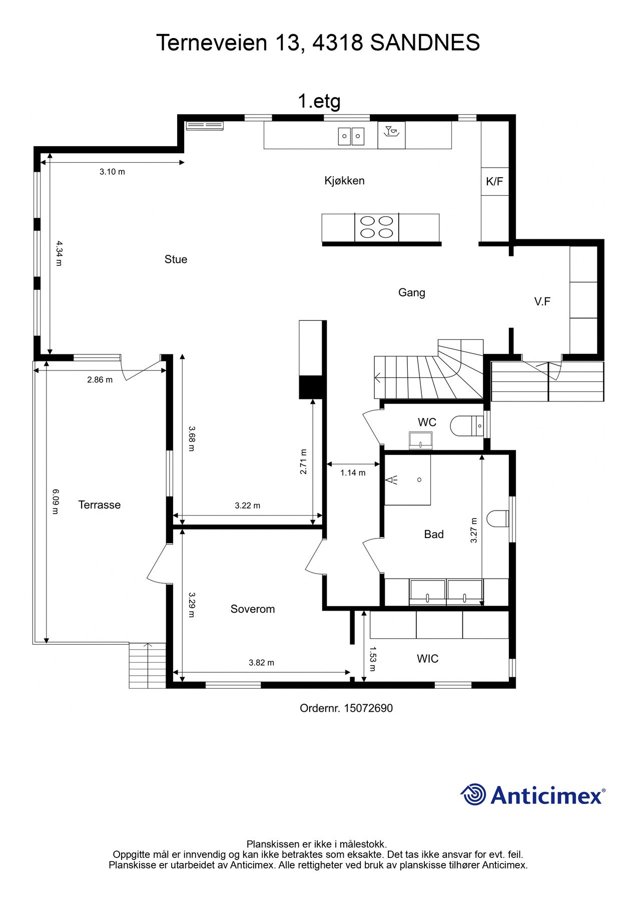 Plantegning 1.etasje Galleribilde