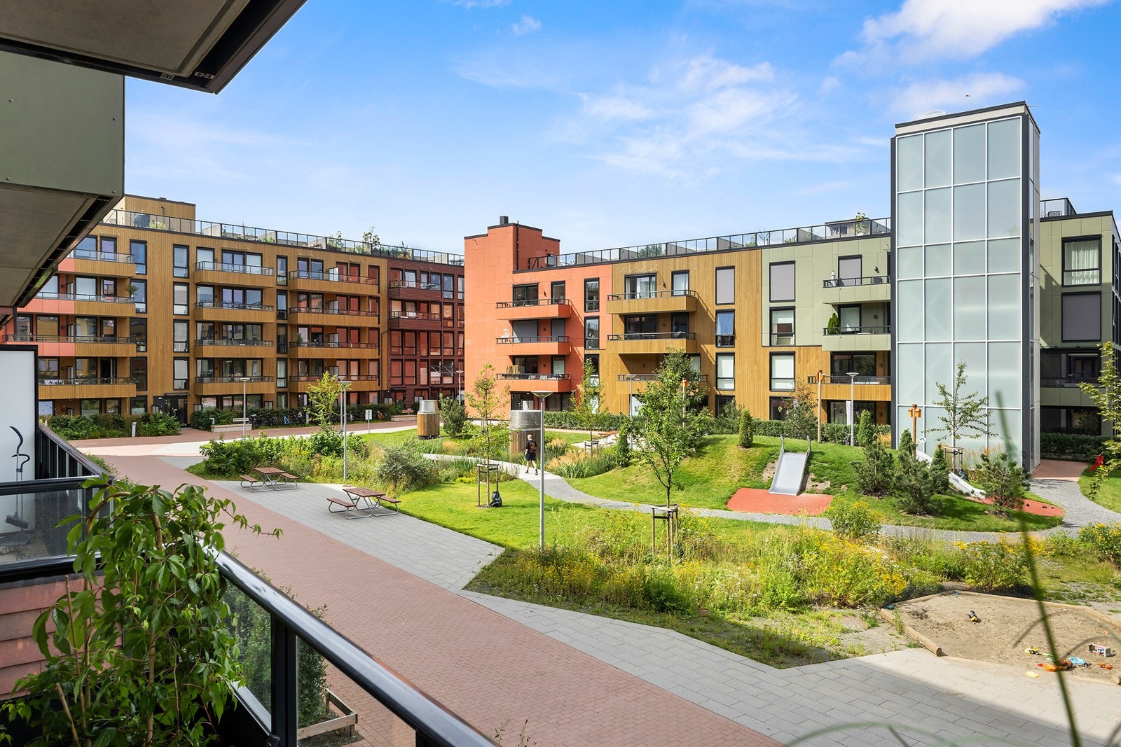 Utsikt fra balkong Galleribilde