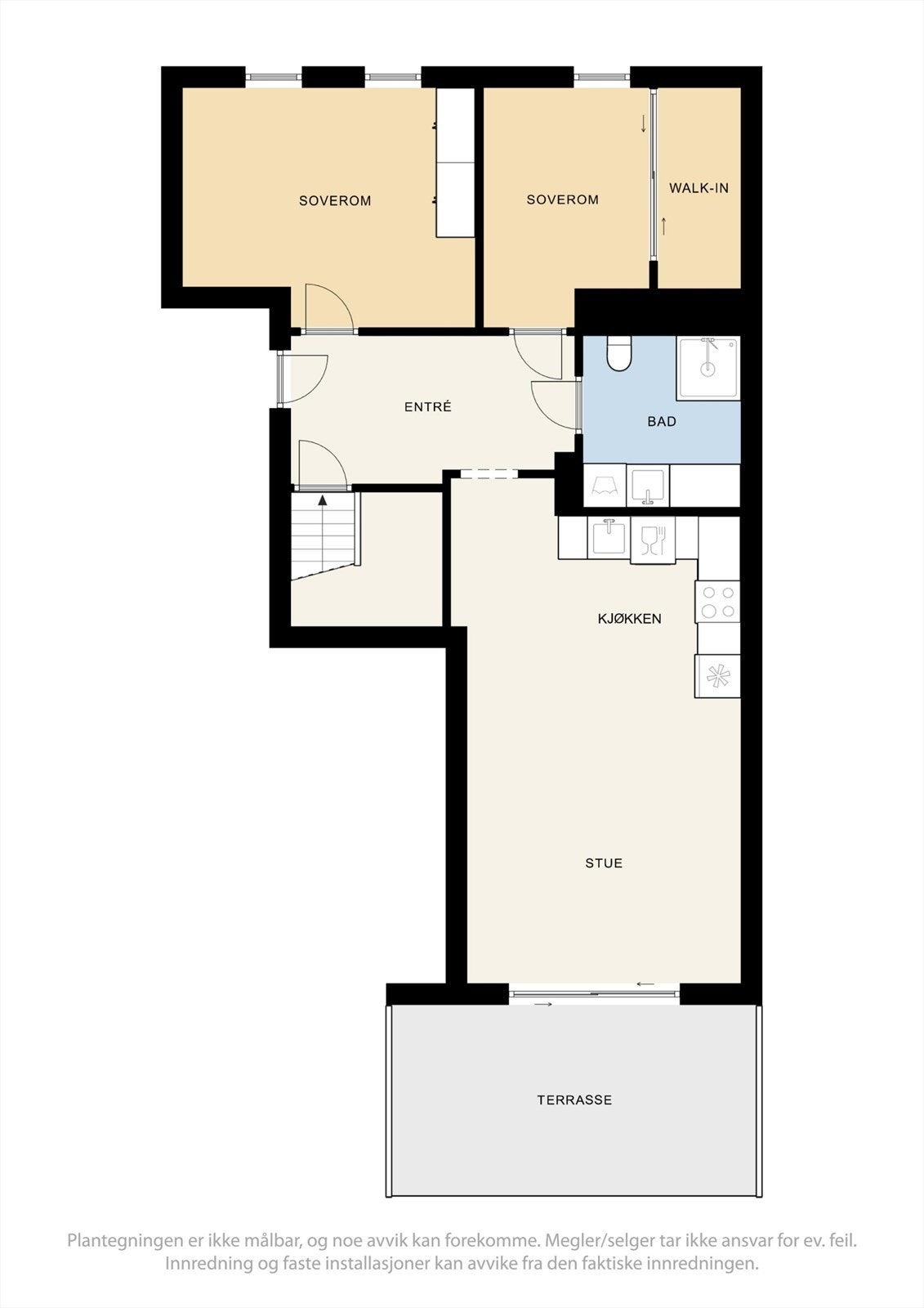 Plantegning 1. etg Galleribilde
