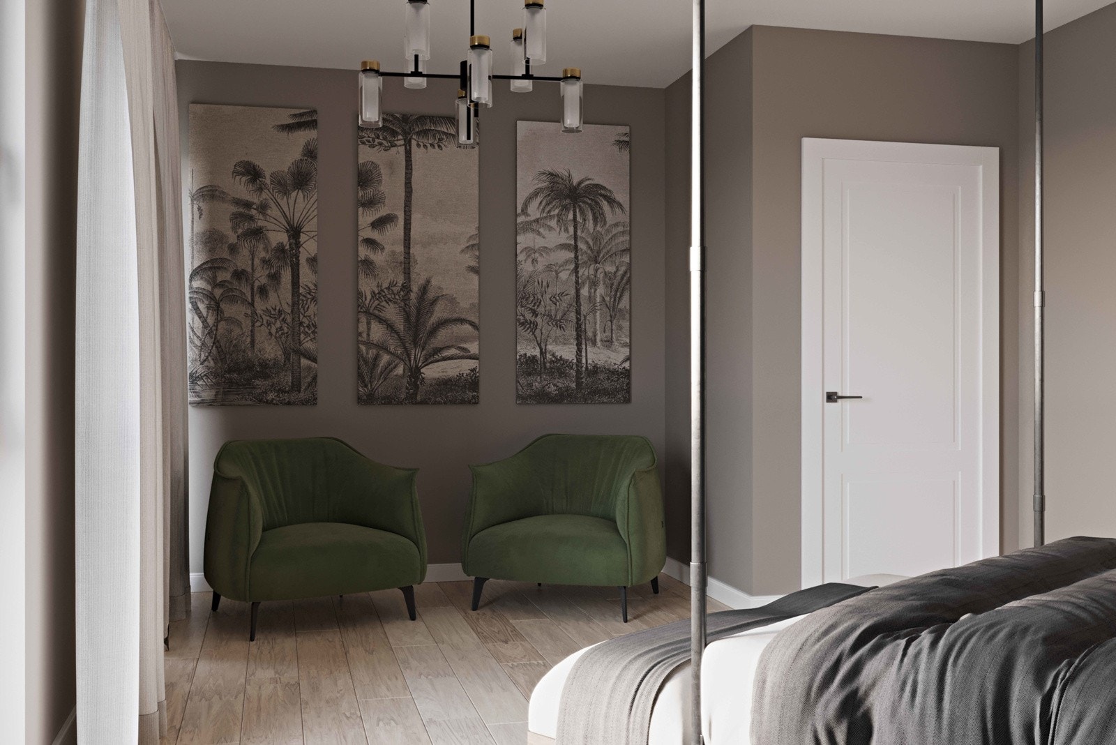 Illustrasjon soverom - Illustrasjonene kan vise tilvalg som ikke er endel av standard leveranse. Galleribilde