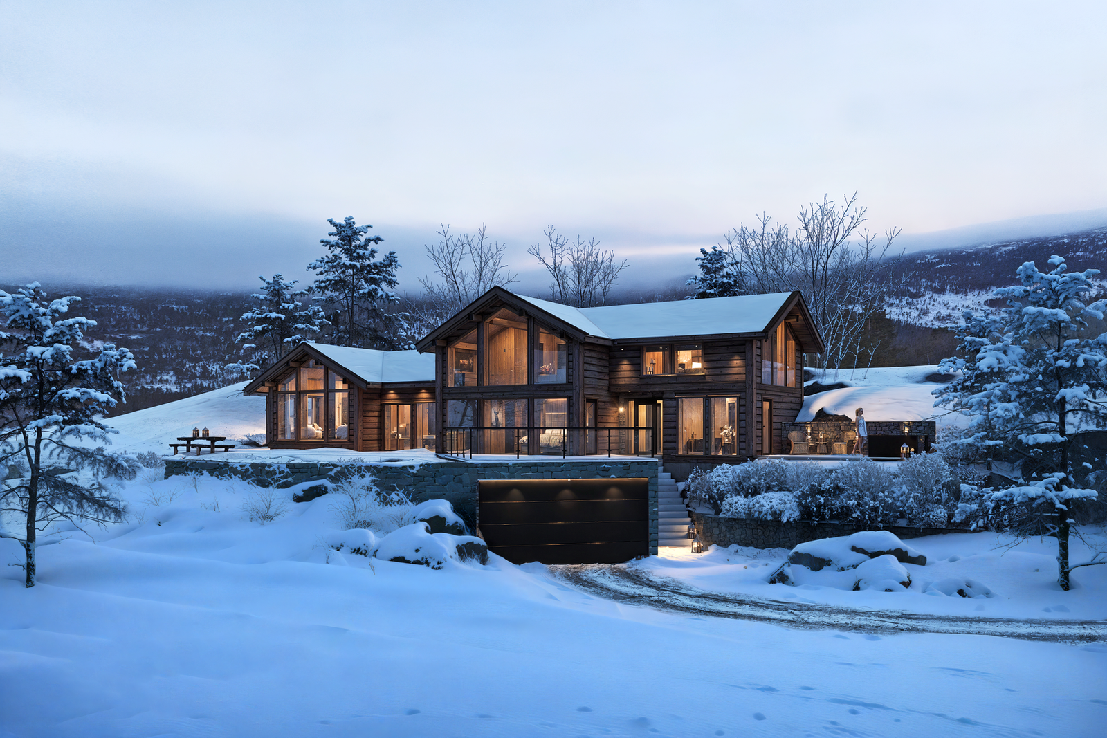 Her kan anerkjente Krohn Hytter oppfylle din hyttedrøm (illustrasjon, avvik kan forekomme)