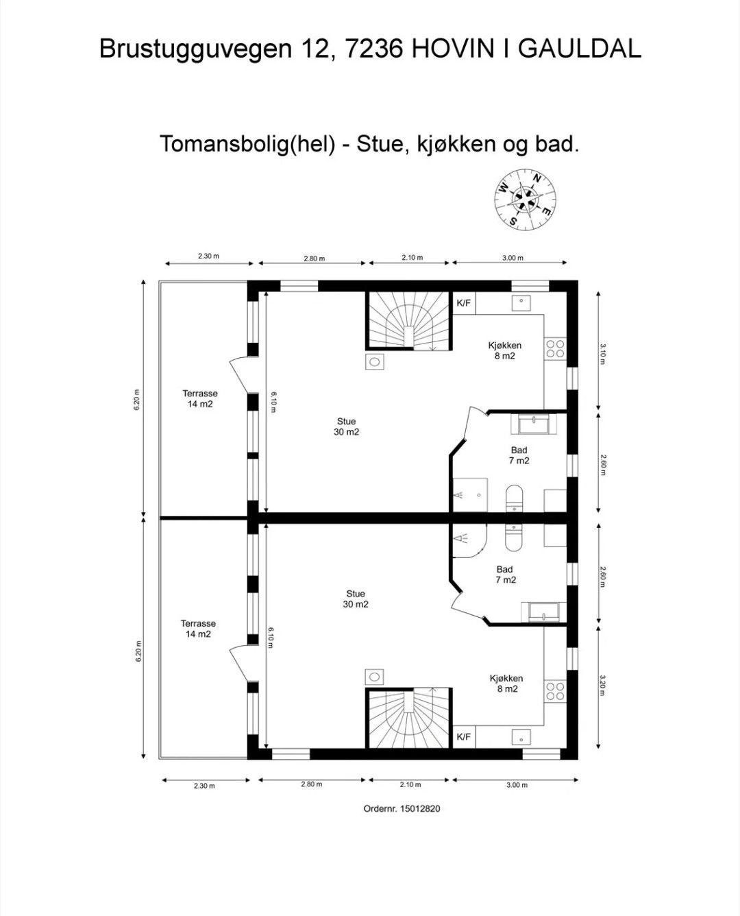 Plantegning 2. etg Galleribilde