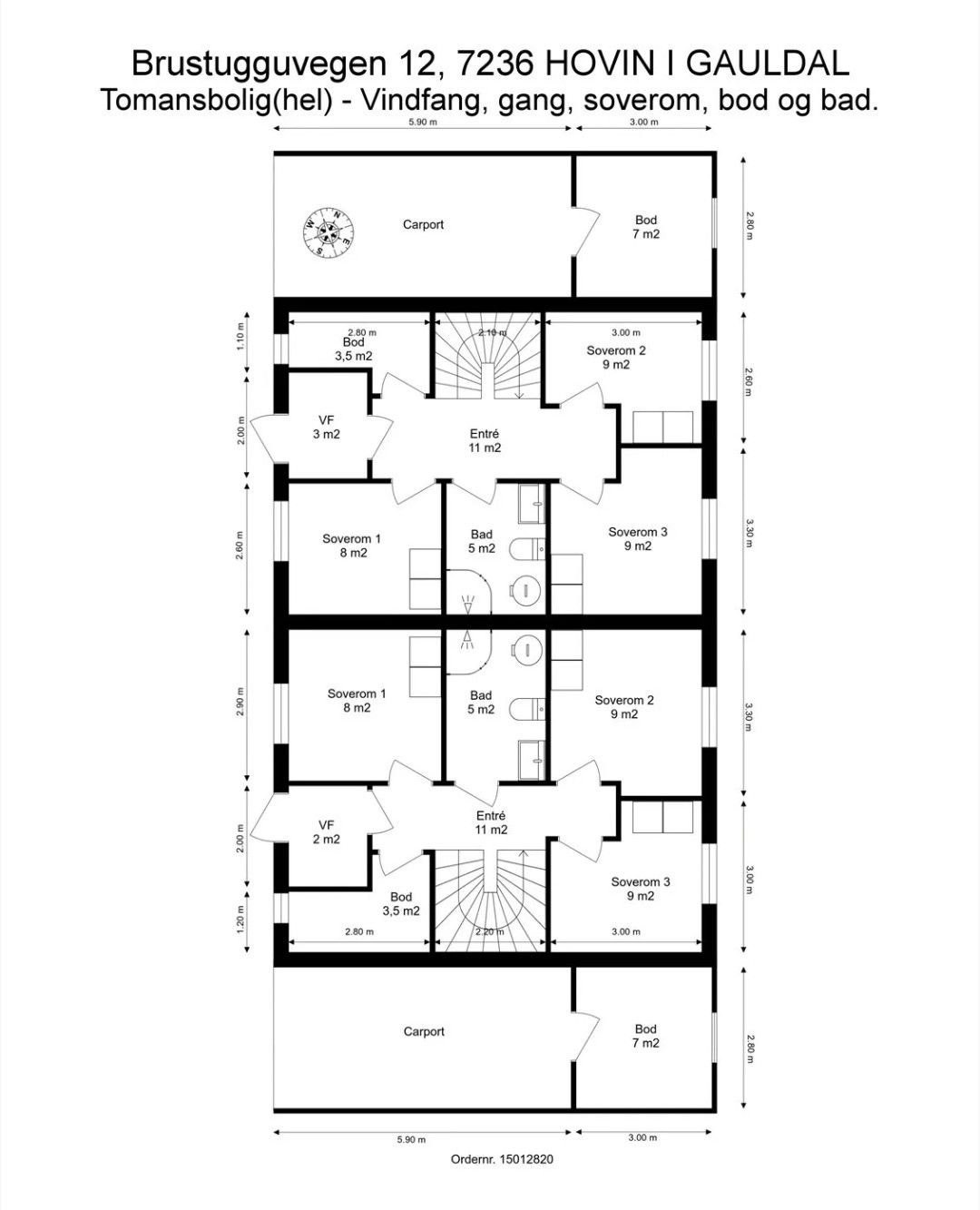 Plantegning 1. etg Galleribilde