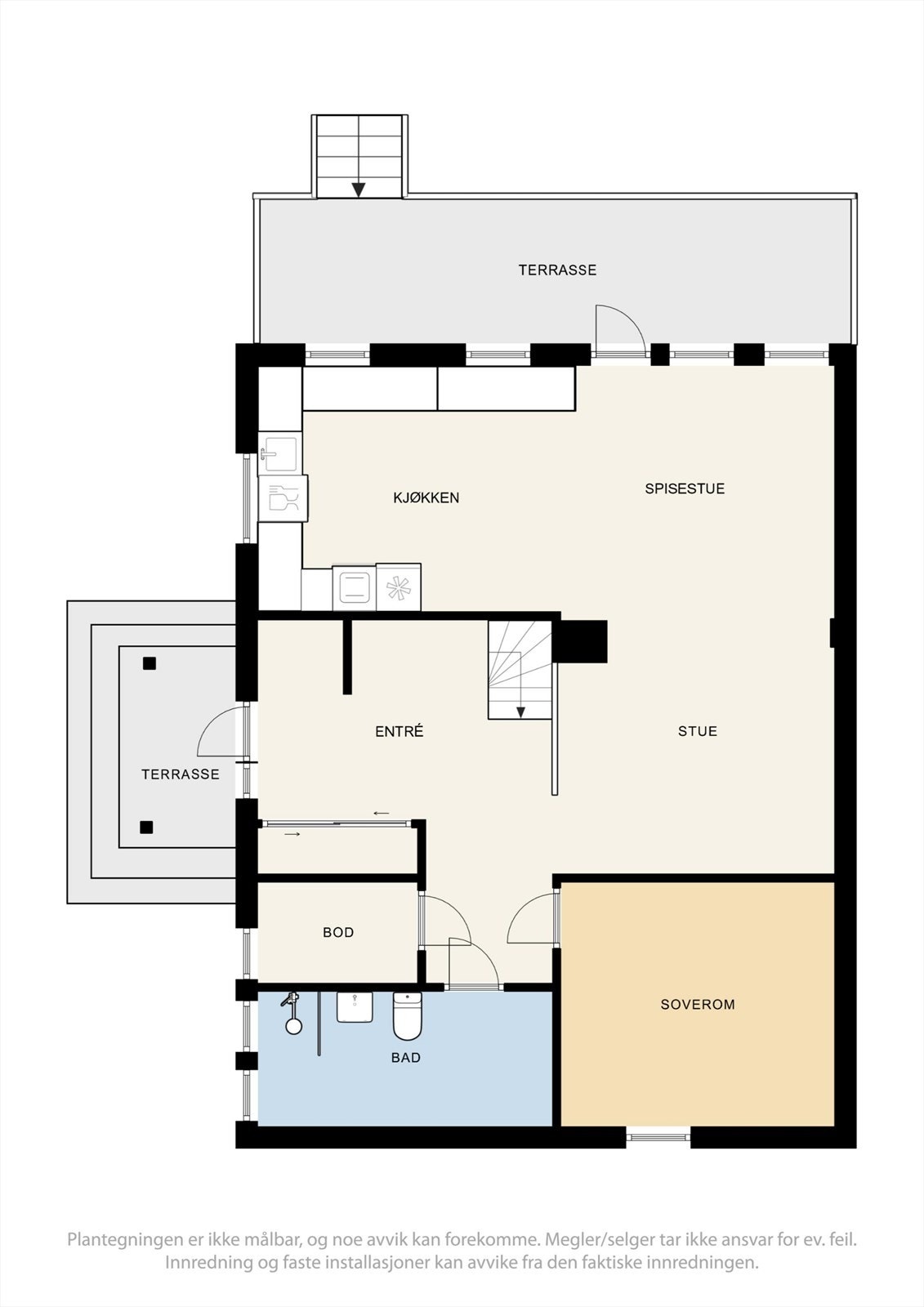 Plantegning 1. ETASJE Galleribilde