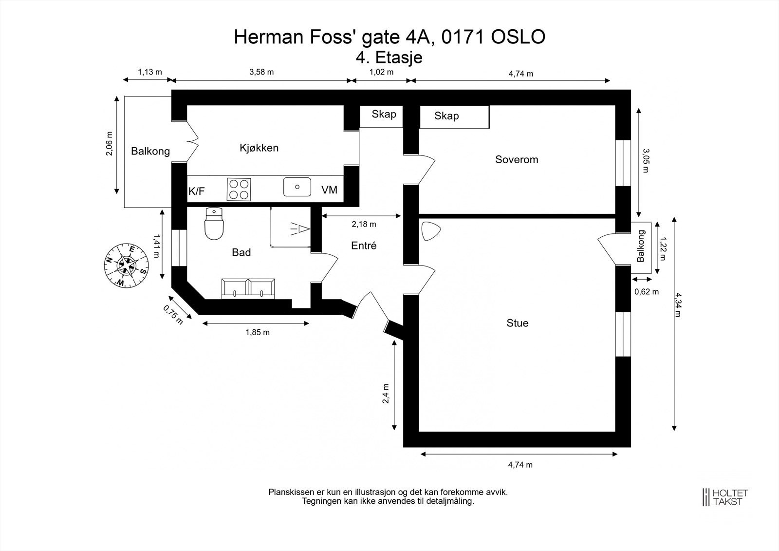 Svært god planløsning med store, gode rom Galleribilde