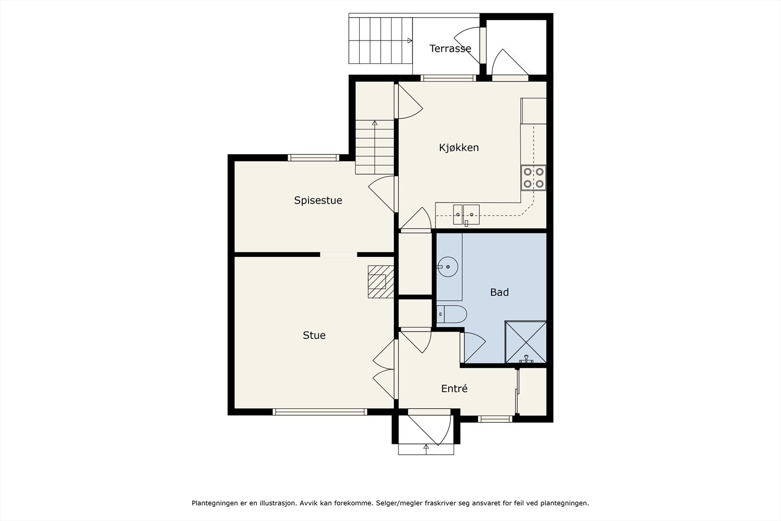 Planskisse 1. etasje Galleribilde