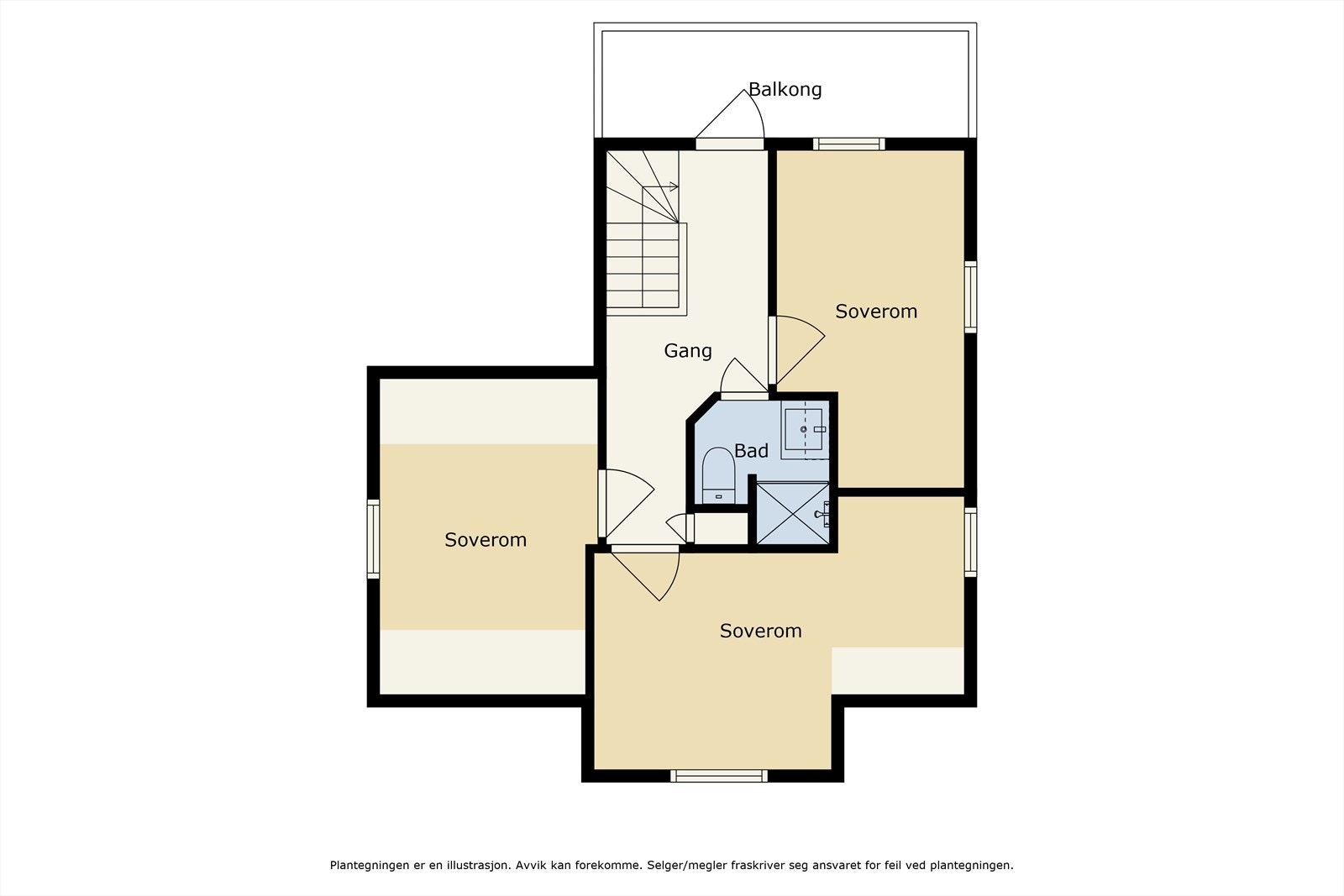 Planskisse 2. etasje Galleribilde