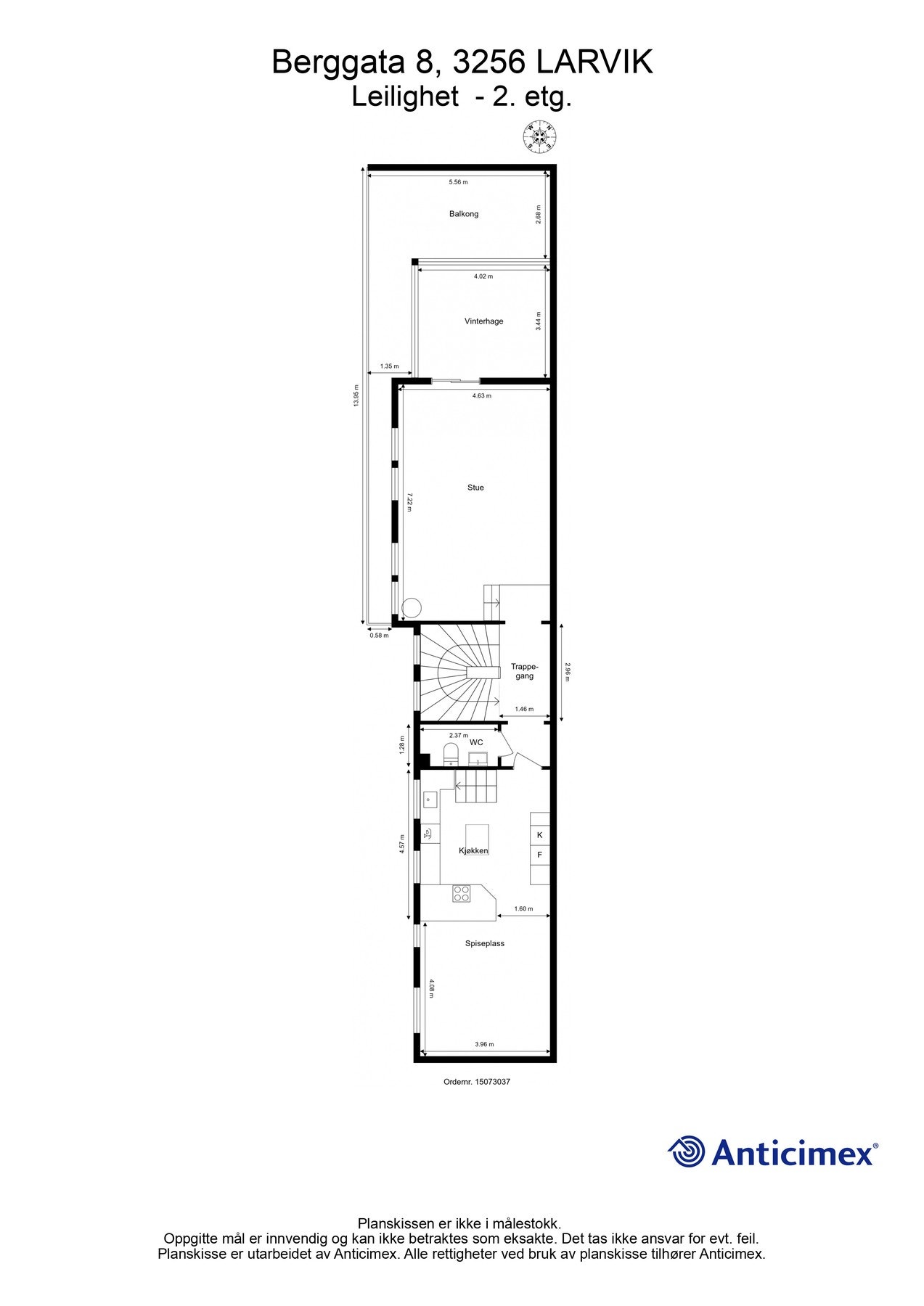 Plantegning 2. etasje Galleribilde