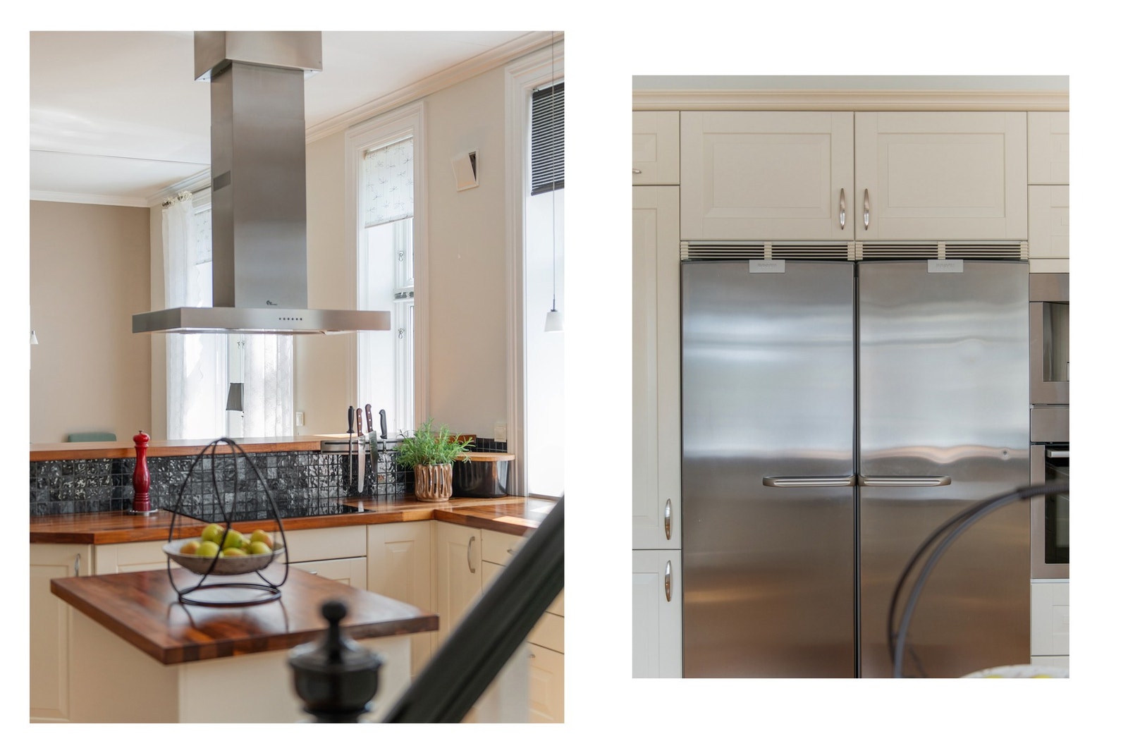 Som et godt supplement har kjøkkenet en øy på hjul, perfekt for måltider og gode samtaler mens middagen tilberedes. Galleribilde