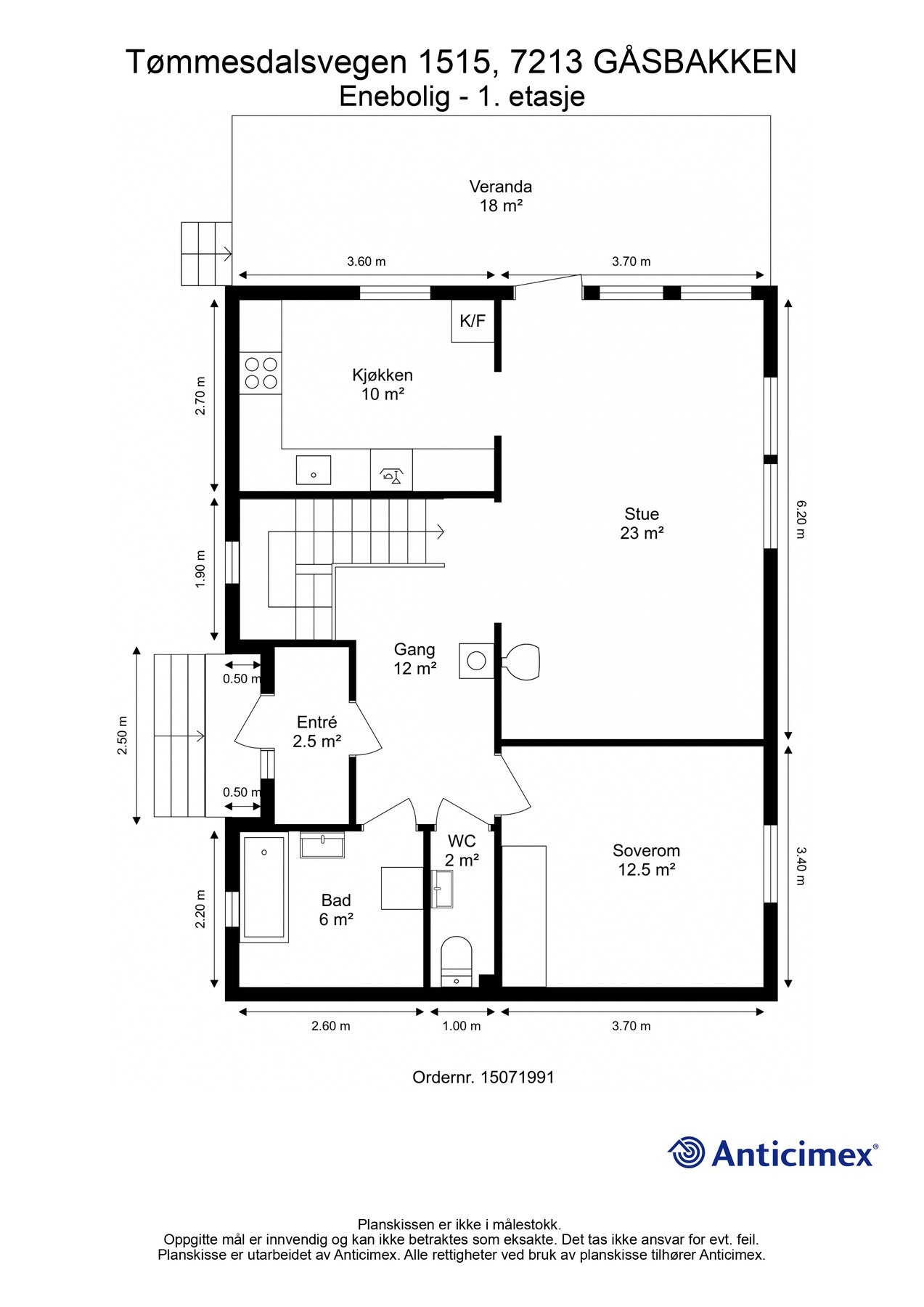 Plantegning - 1.etasje. Galleribilde