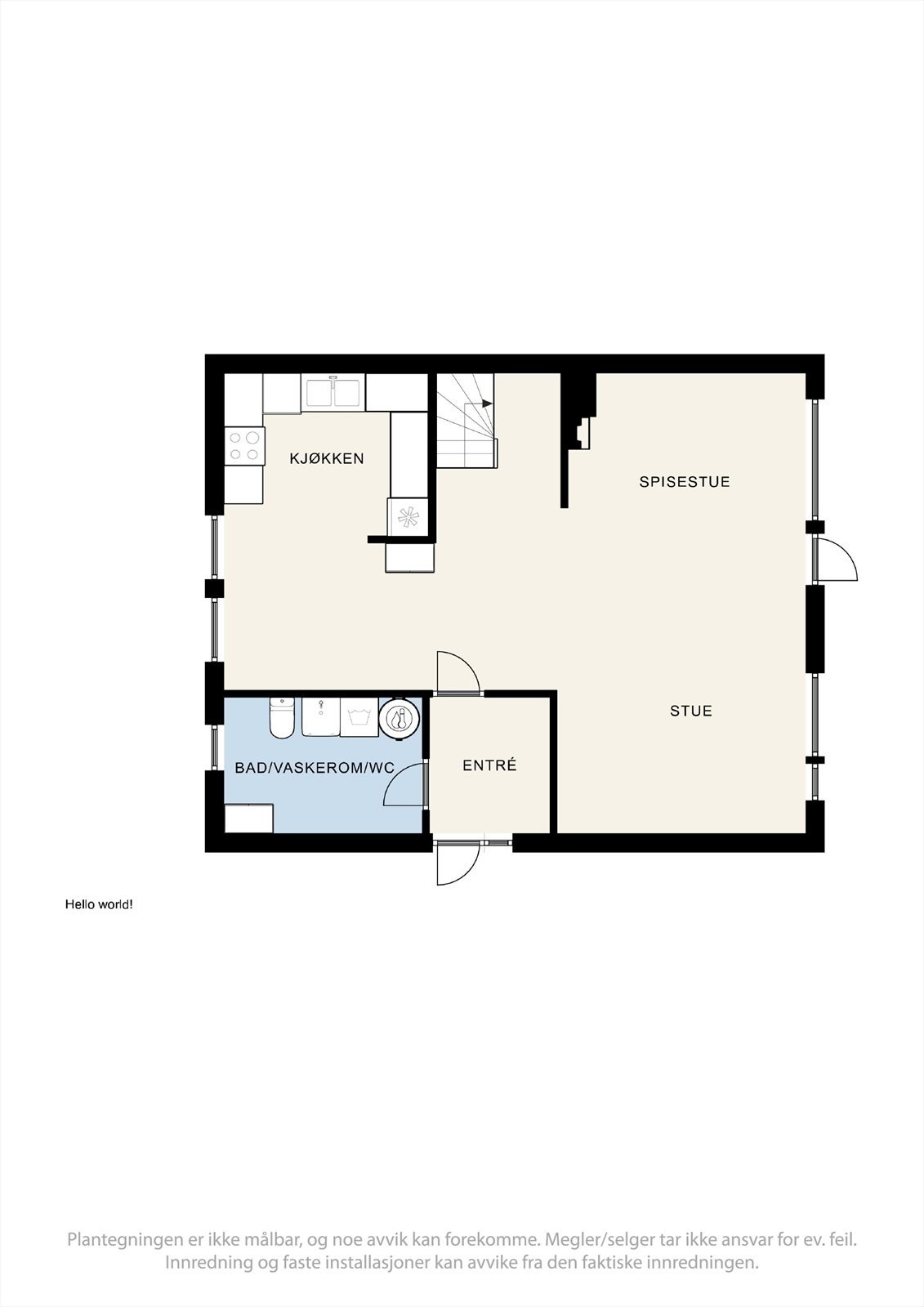 Plantegning 1. etasje. Galleribilde