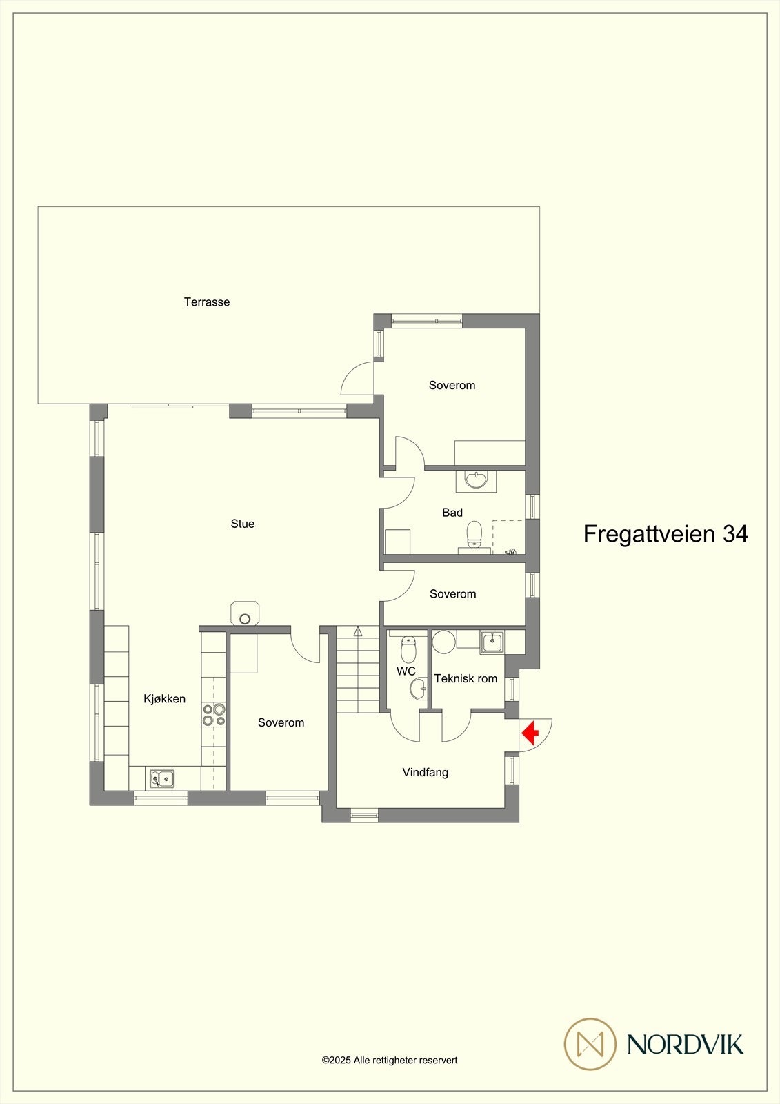 Planskisse Galleribilde