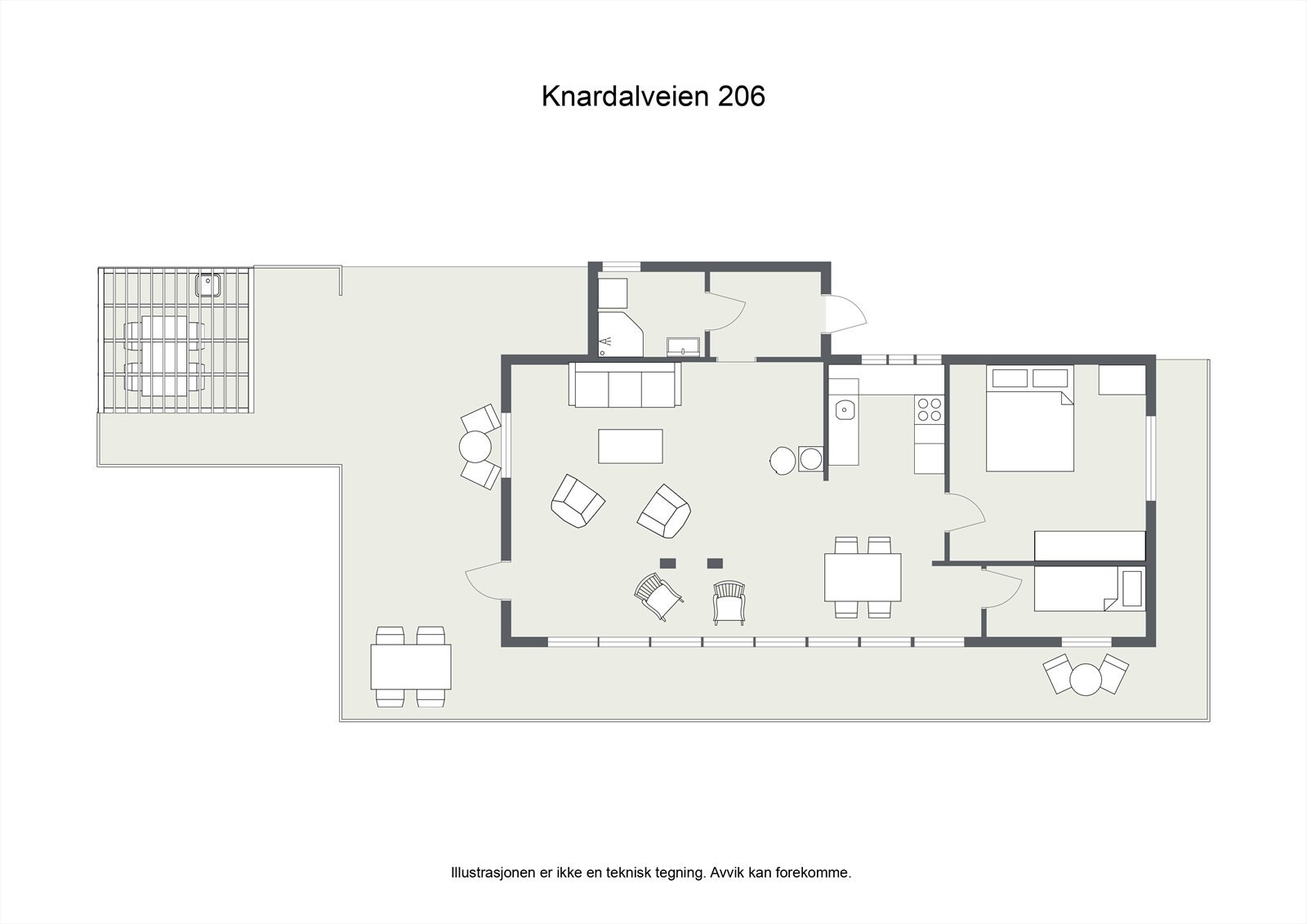 Floorplan letterhead - mai juni - Knardalveien 206 - 2D Floor Plan Galleribilde