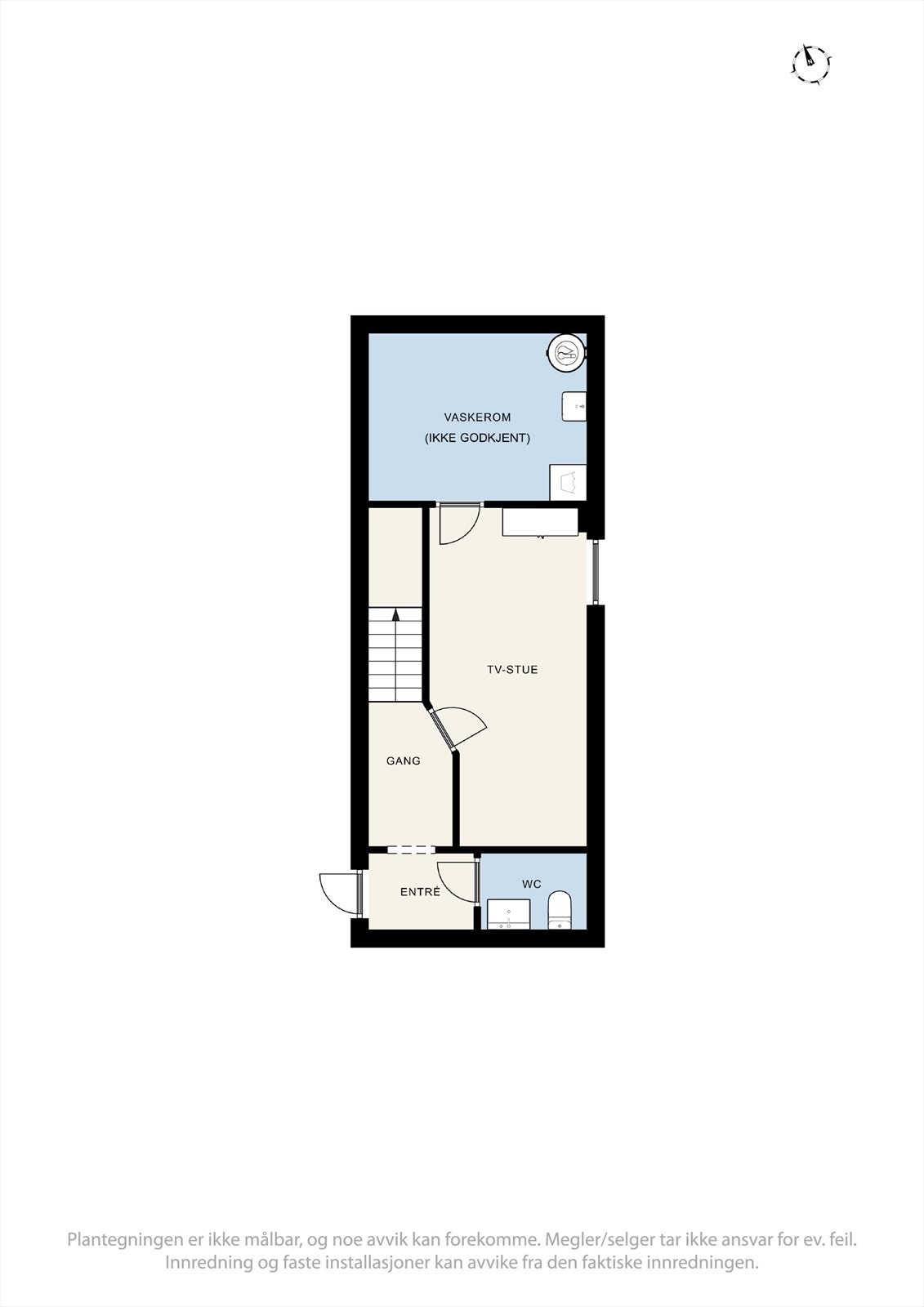 Plantegning u. etasje hoveddel. Galleribilde