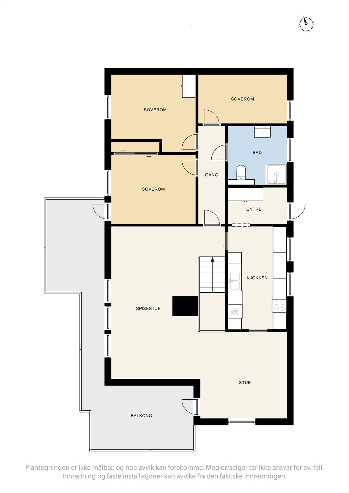 Plantegning 1. etasje. Galleribilde