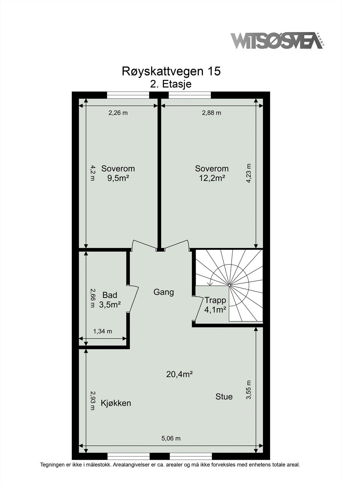 Planløsning 2 etg Galleribilde