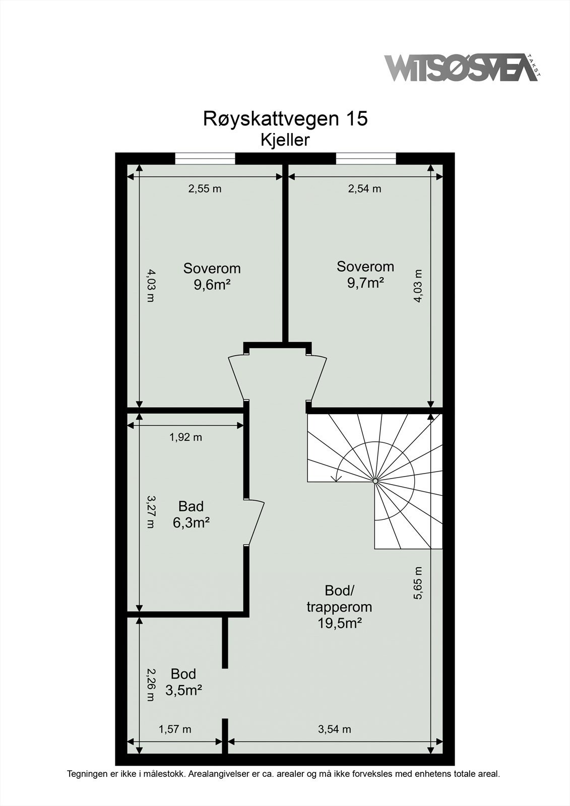 Planløsning kjeller Galleribilde