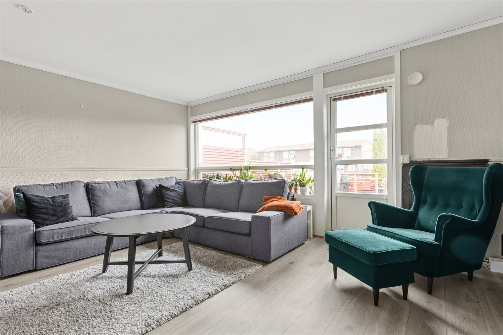 Her får du godt med naturlig lys inn i leiligheten Galleribilde