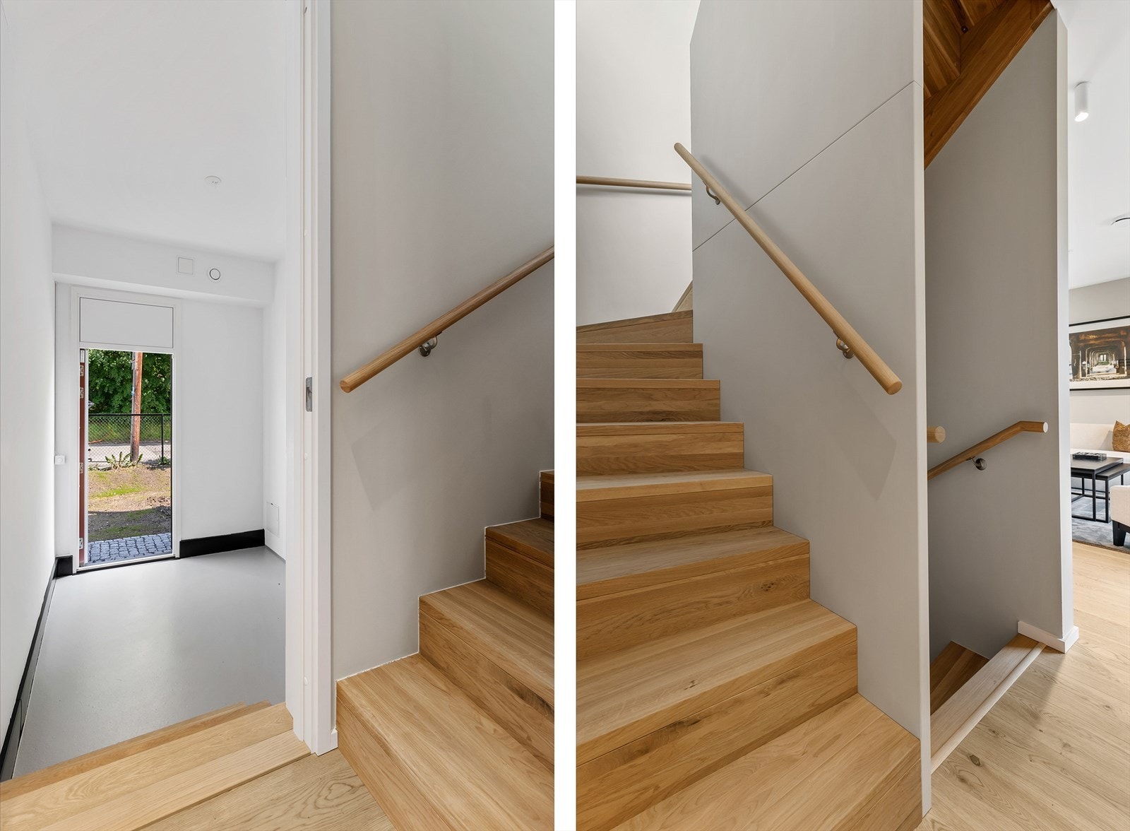 Trappeadkomst til kjeller. Galleribilde