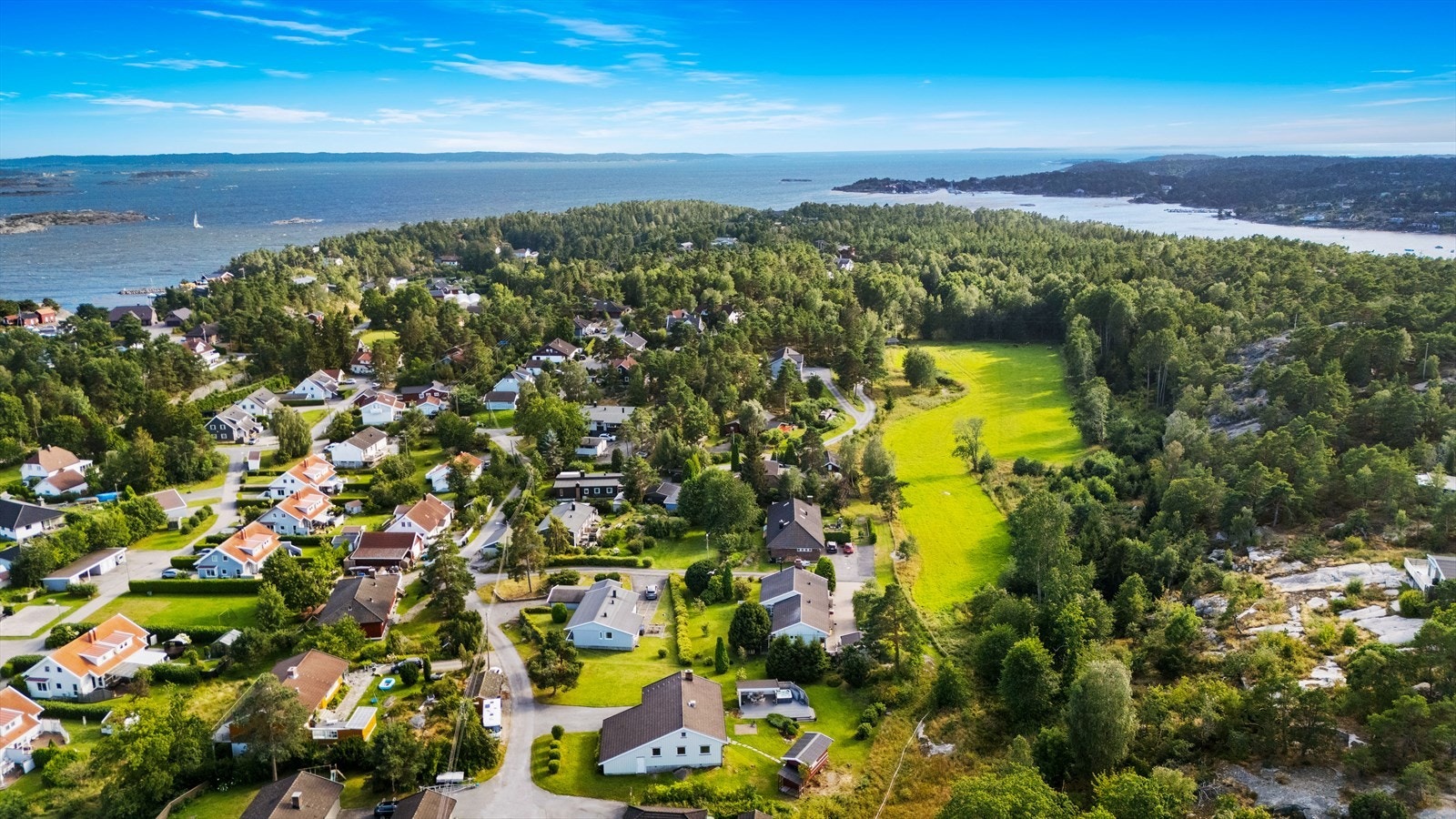 Dronebilde område. Galleribilde