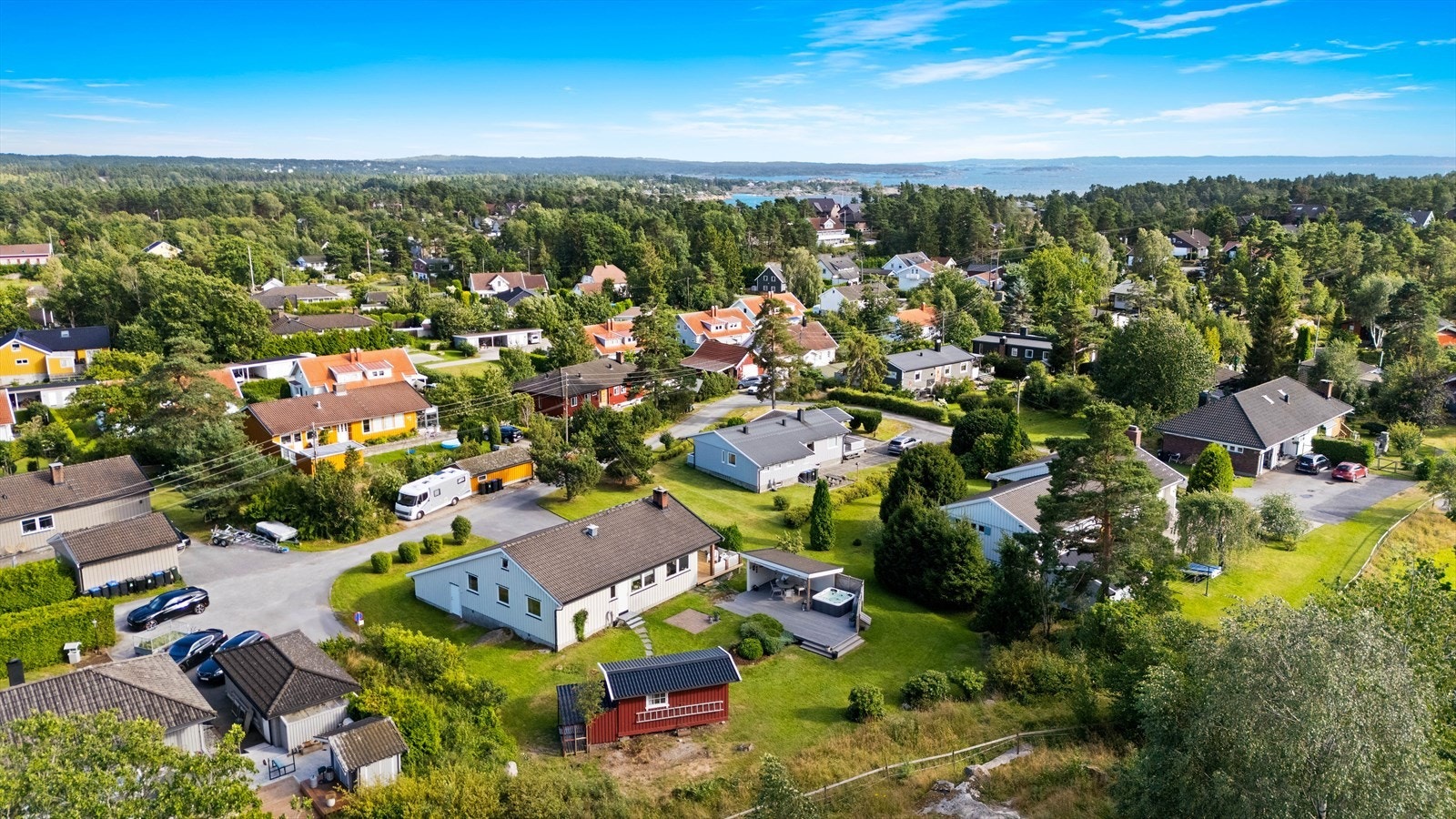 Dronebilde område. Galleribilde