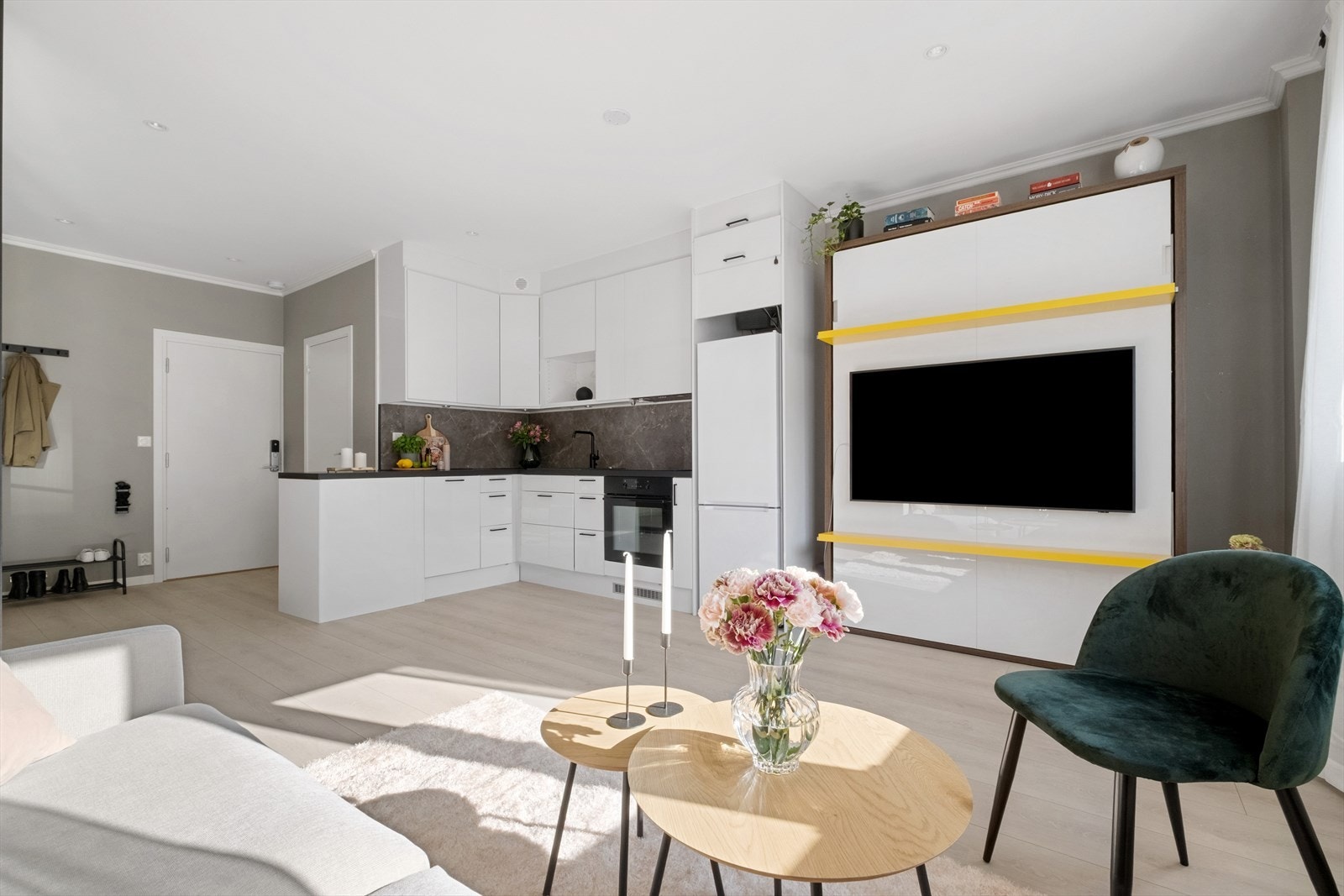 Svært arealsmart leilighet med full utnyttelse av hver eneste kvadrat. Galleribilde