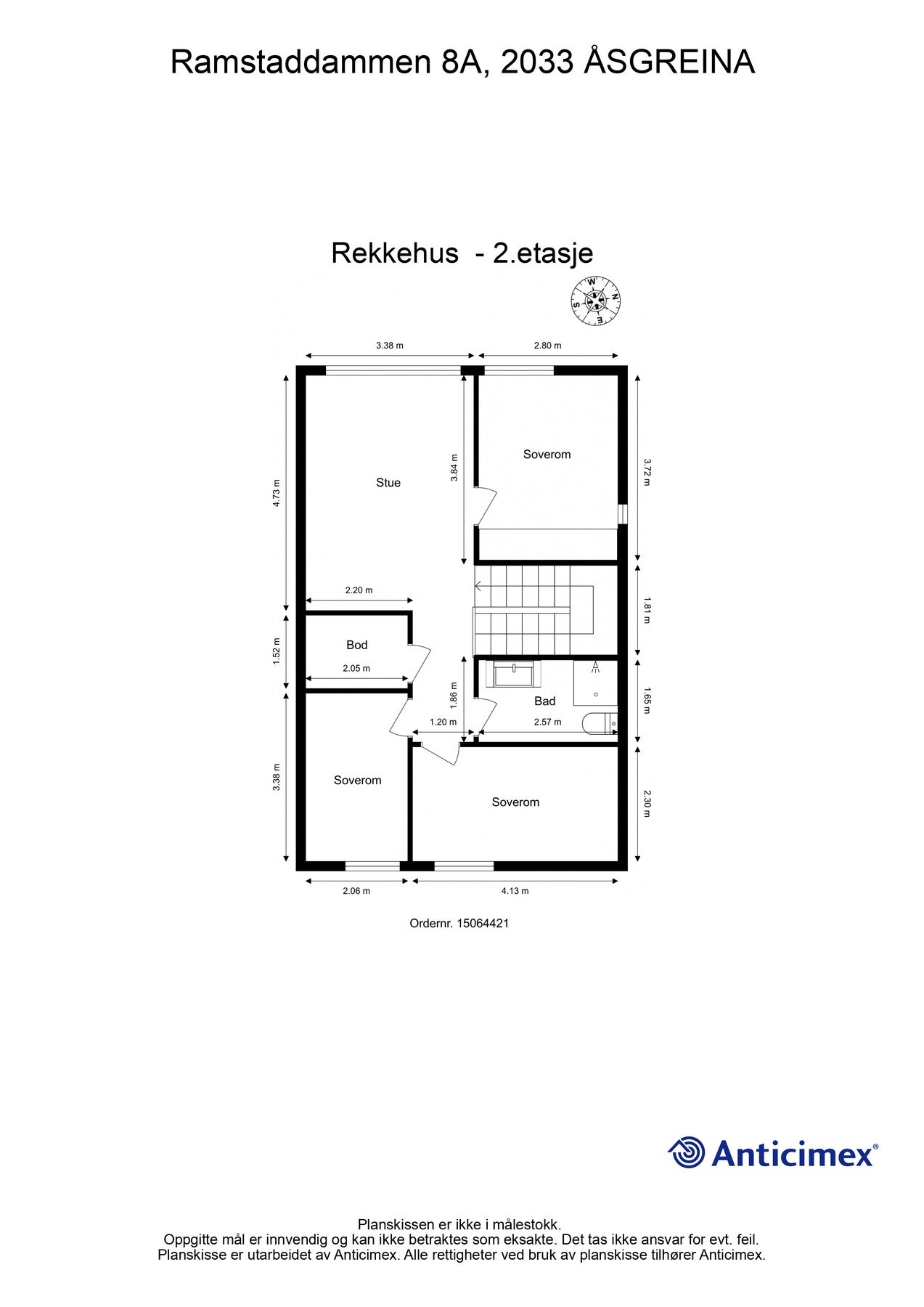 Planskisse 2. etasje. Galleribilde