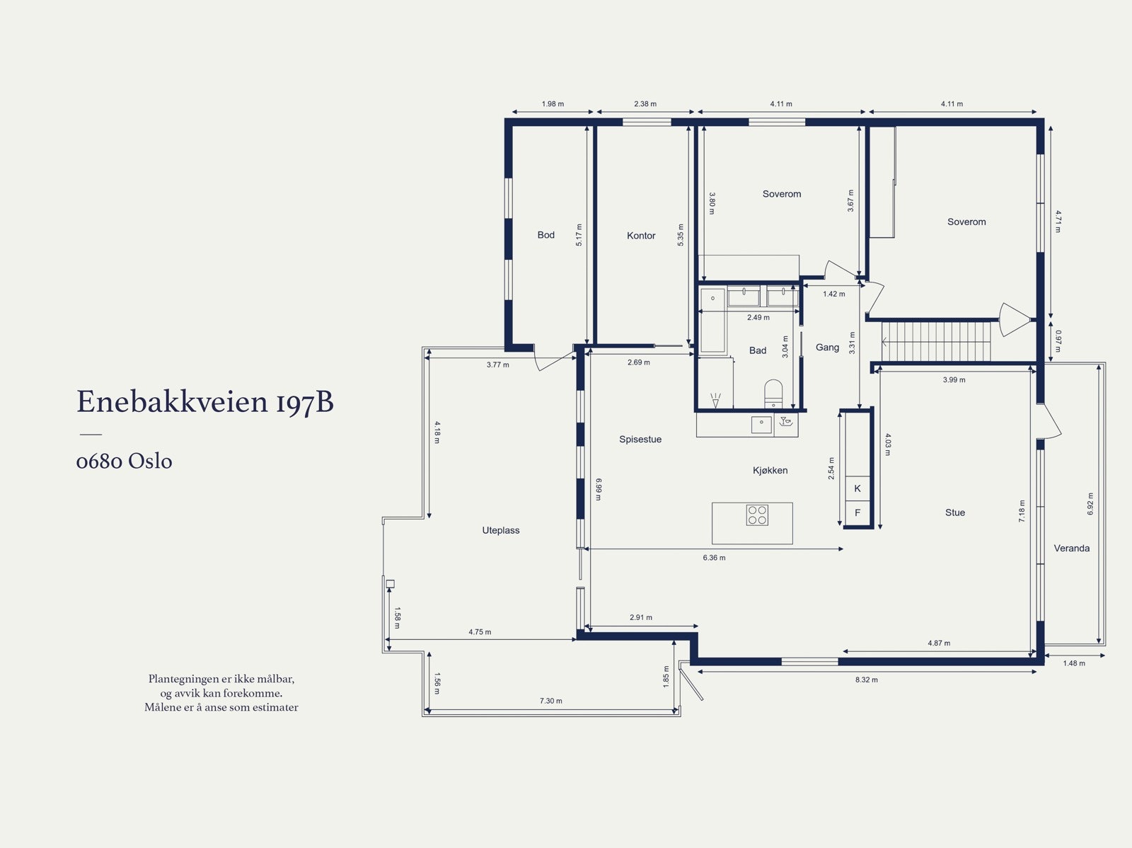 Plantegning | 1. etasje. Boligen ble omfattende oppusset i 2012. Galleribilde