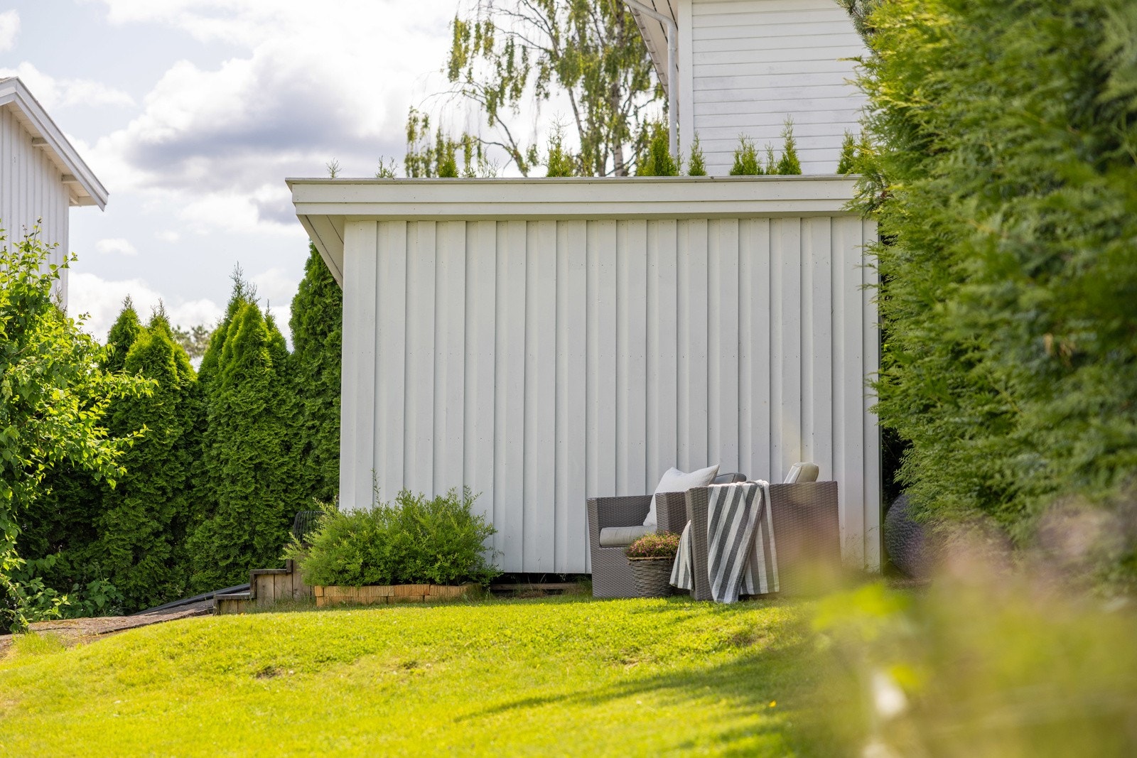 Her har man gode solforhold fra omkring 8:00/9:00 frem til 21:00 på sommerstid. Galleribilde