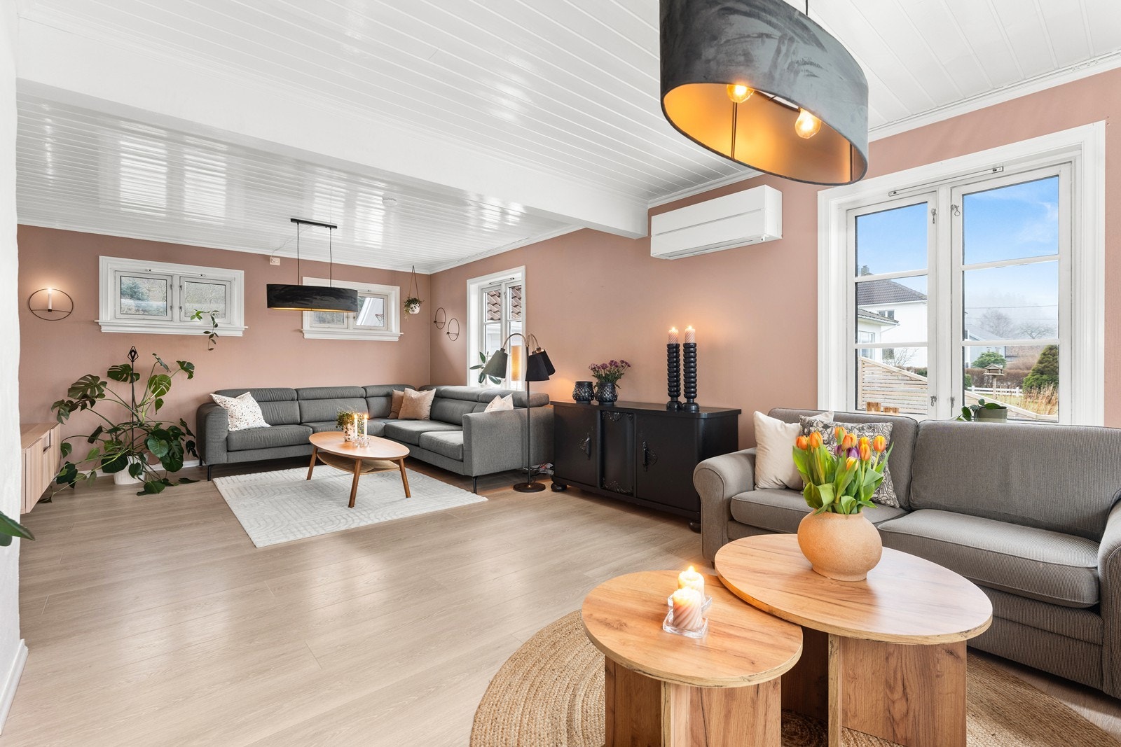 Koselig stue malt i en delikat farge Galleribilde