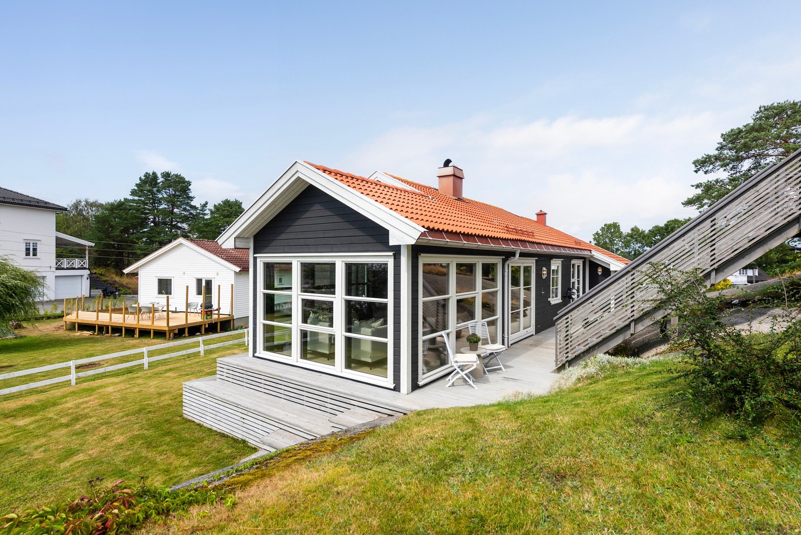 Her er det også god plass til lek og moro i grønne omgivelser Galleribilde