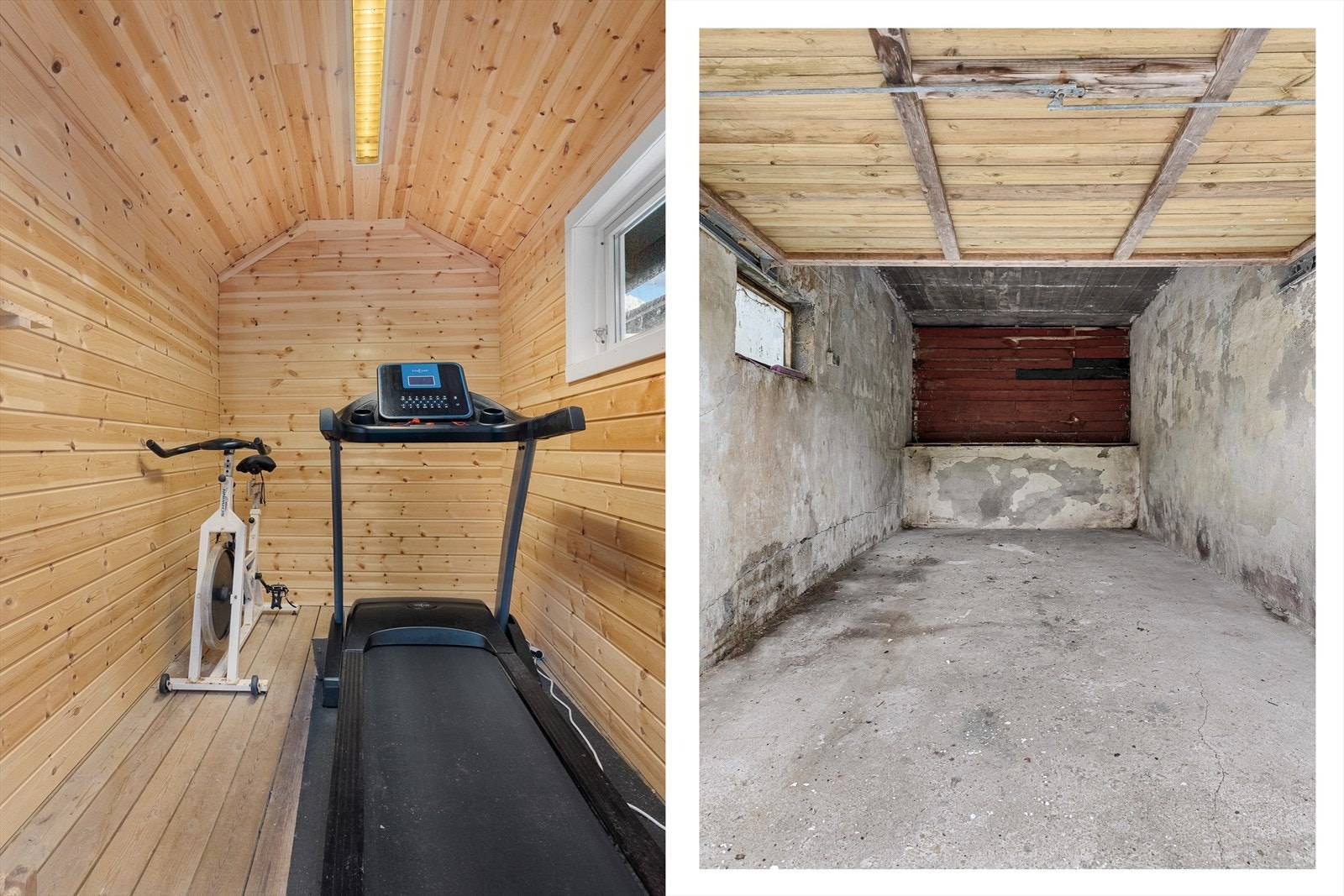 Treningsrom og garasjen. Galleribilde