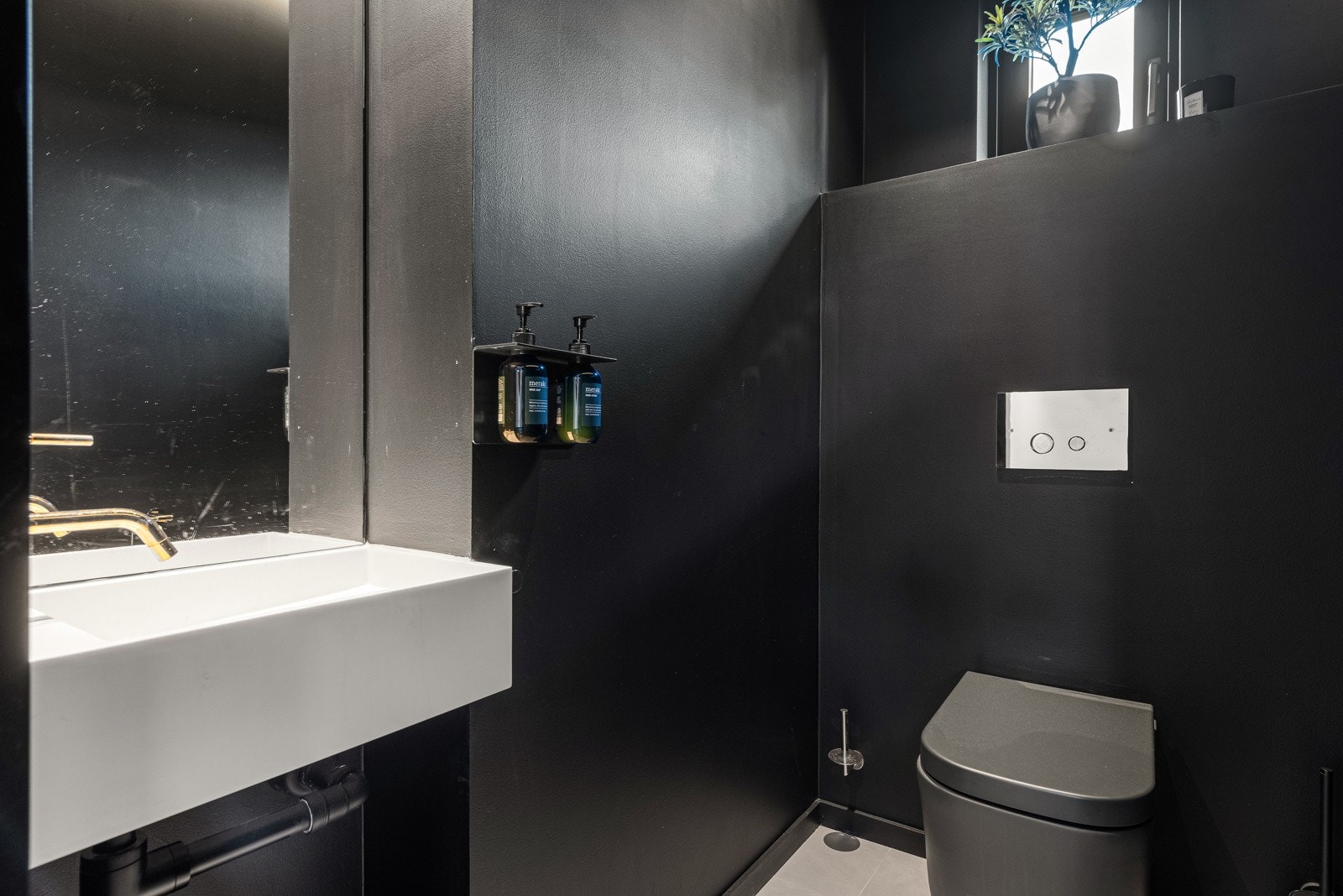 Det er adkomst til gjestetoalett fra entreen Galleribilde