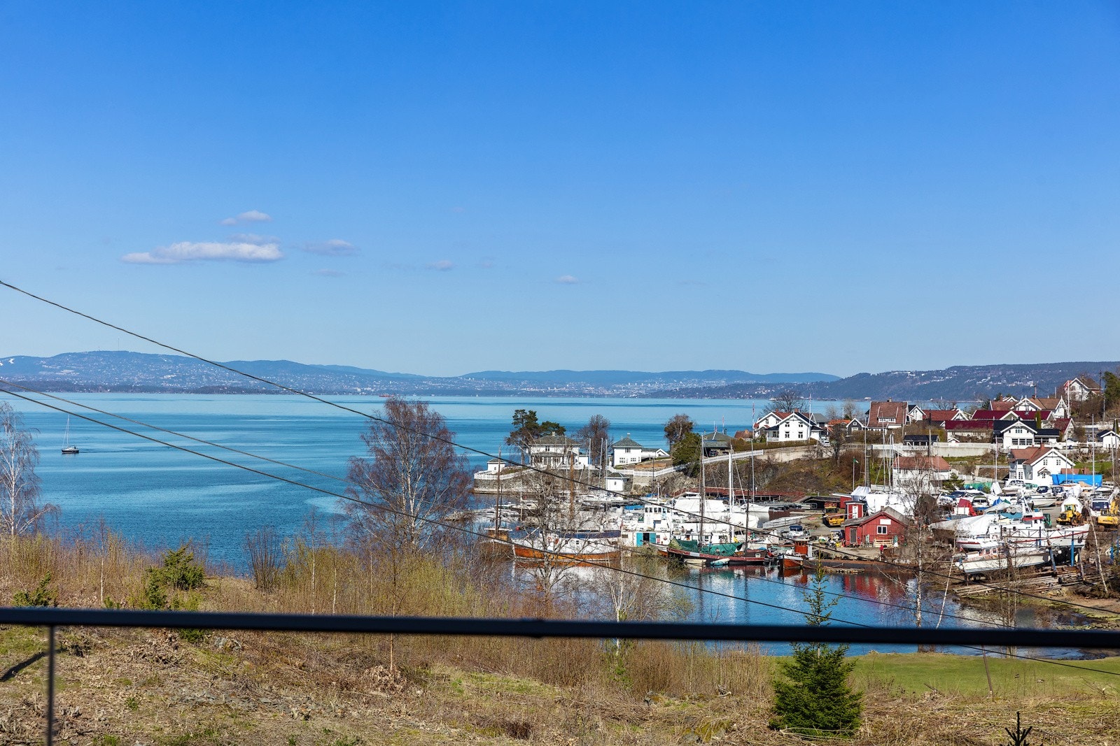 Utsikt over Nærsnestangen og inn mot Oslo. Galleribilde