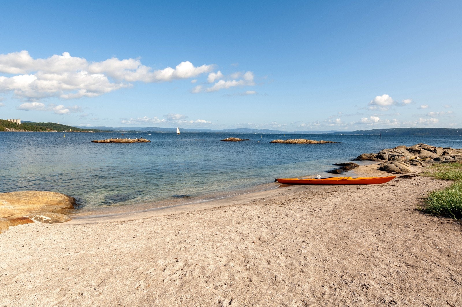 Ellefen - flott badestrand på Nærsnestangen Galleribilde
