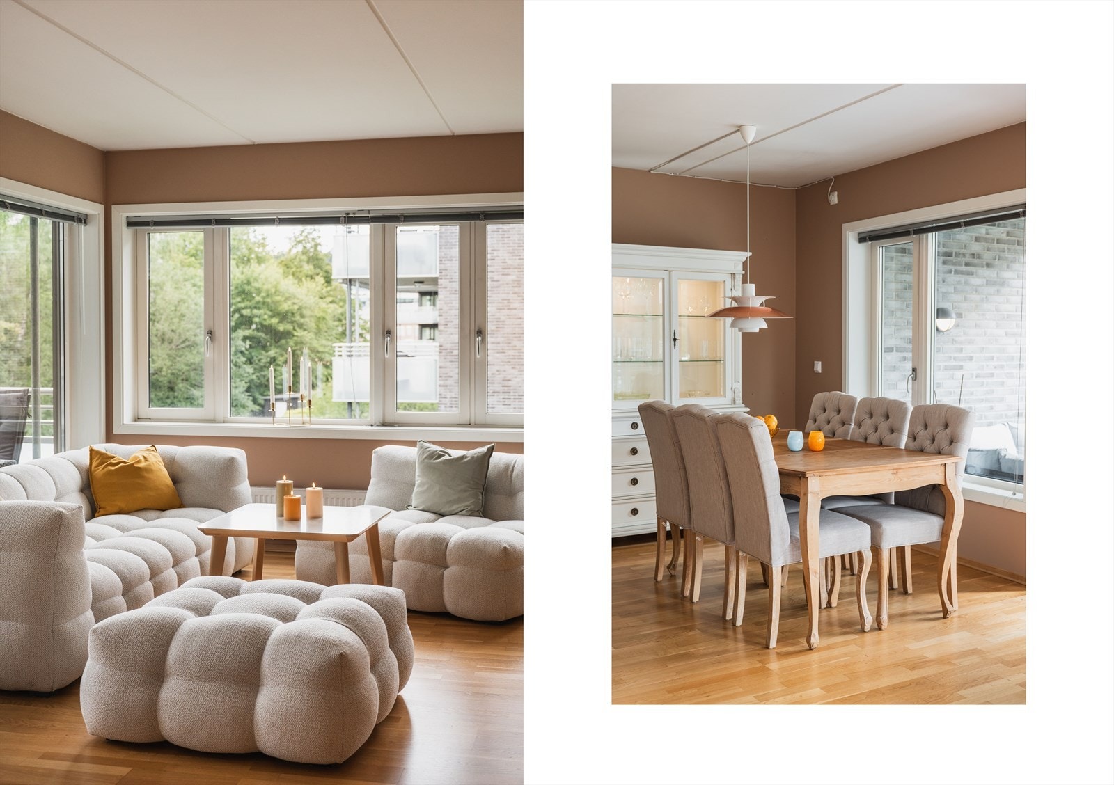 Samtlige rom er malt i 2024/2025 - parkett på gulv. Galleribilde