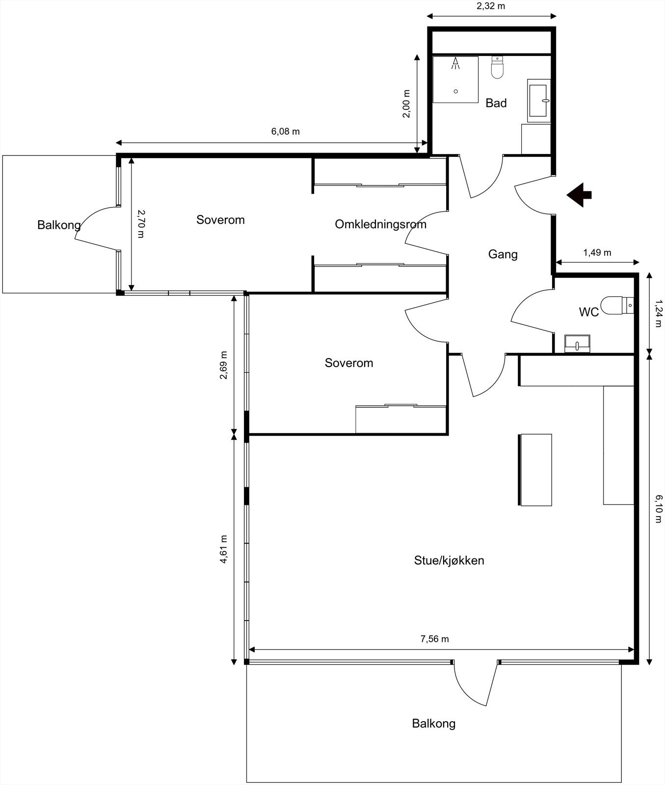 Planløsning. Galleribilde