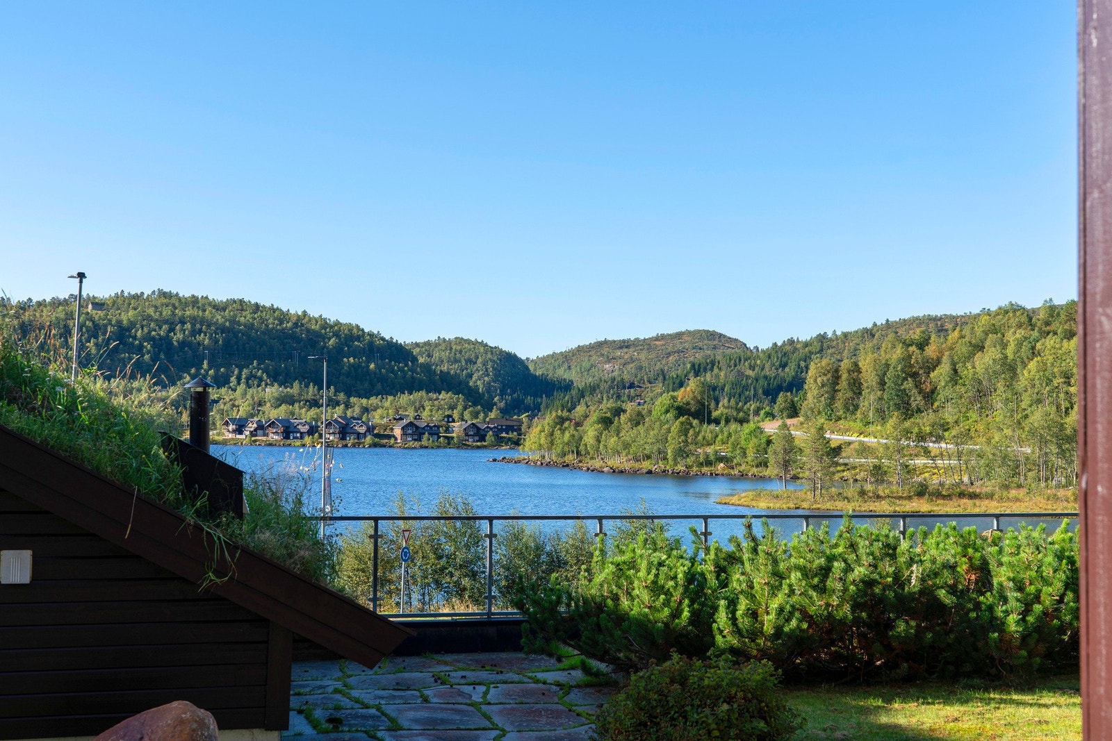 Utsikten fra terrassen Galleribilde