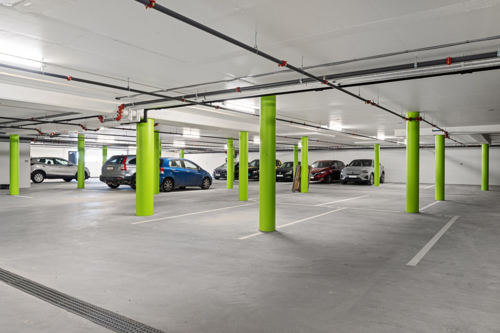 Bruksrett til parkeringsplass vil være mulig å kjøpe. Prisen for dette kommer i tillegg til leiligehten. Galleribilde